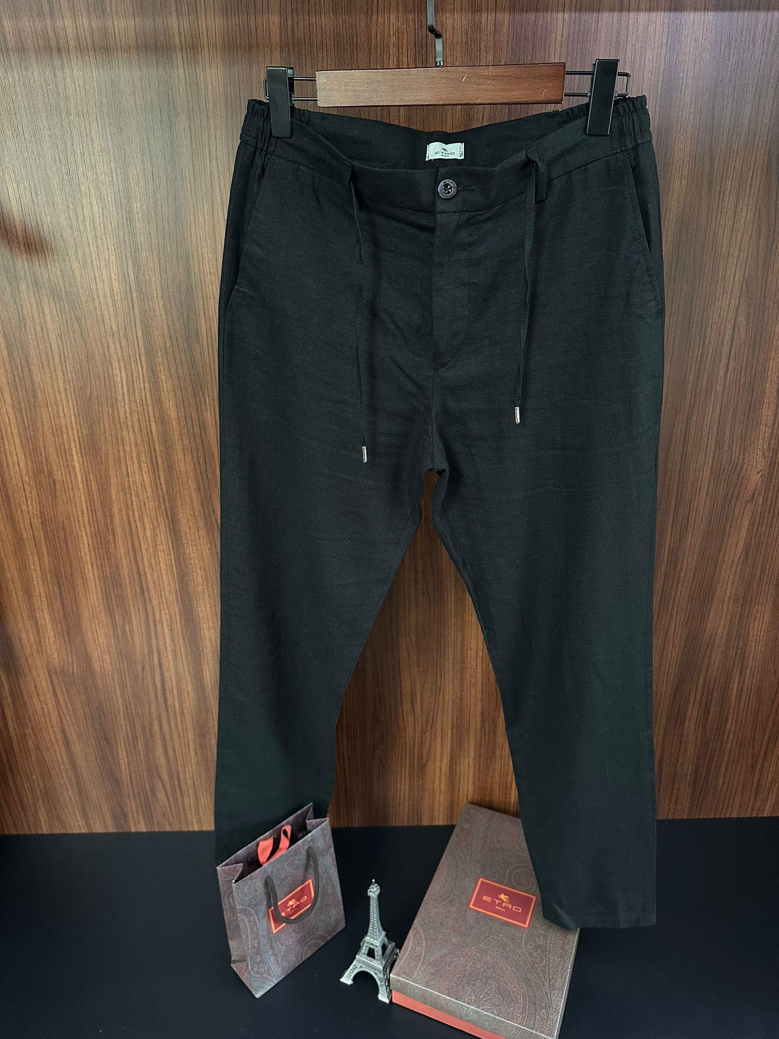 Beli Lastikli Keten Jogger Pantolon