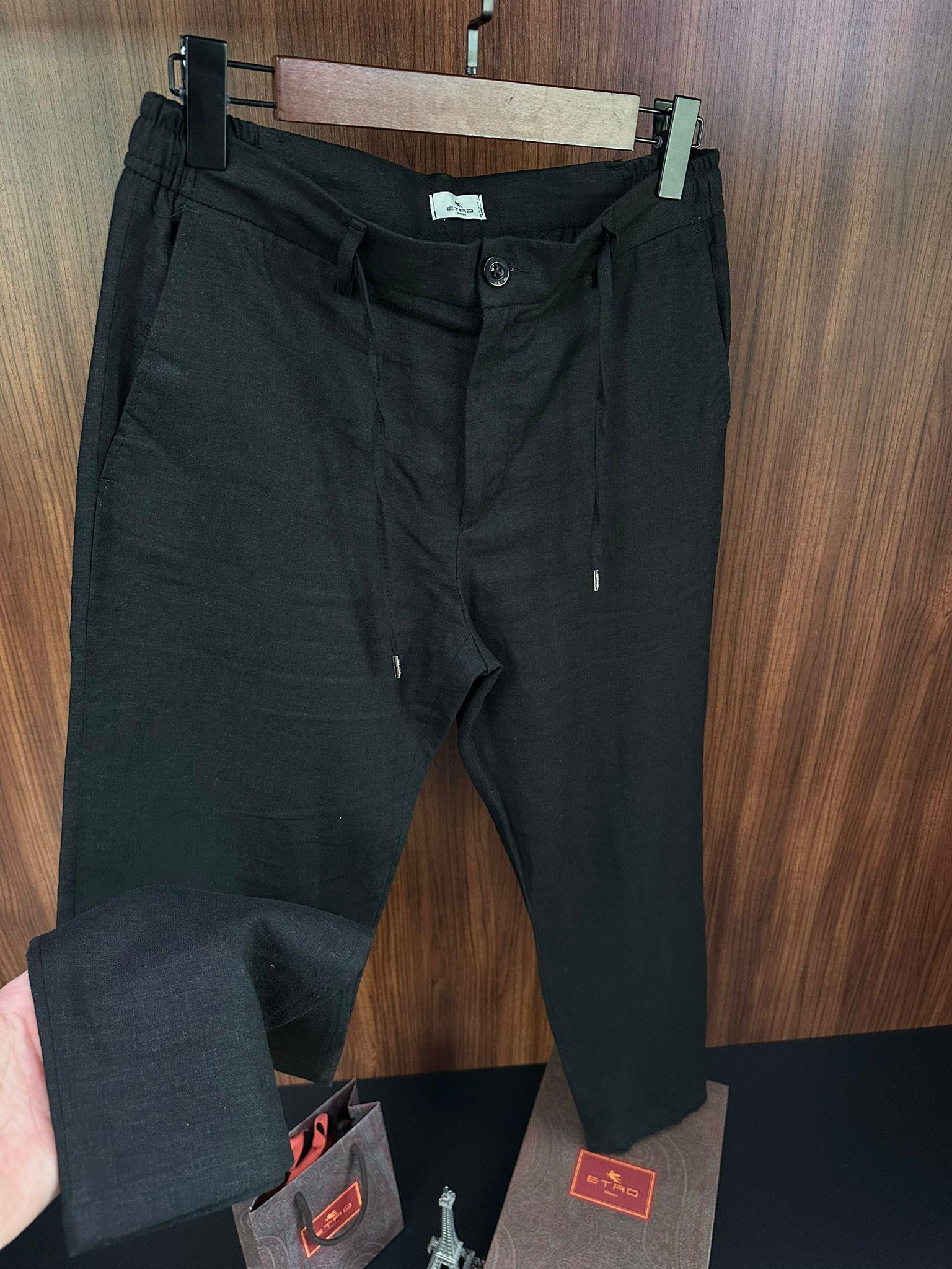 Beli Lastikli Keten Jogger Pantolon