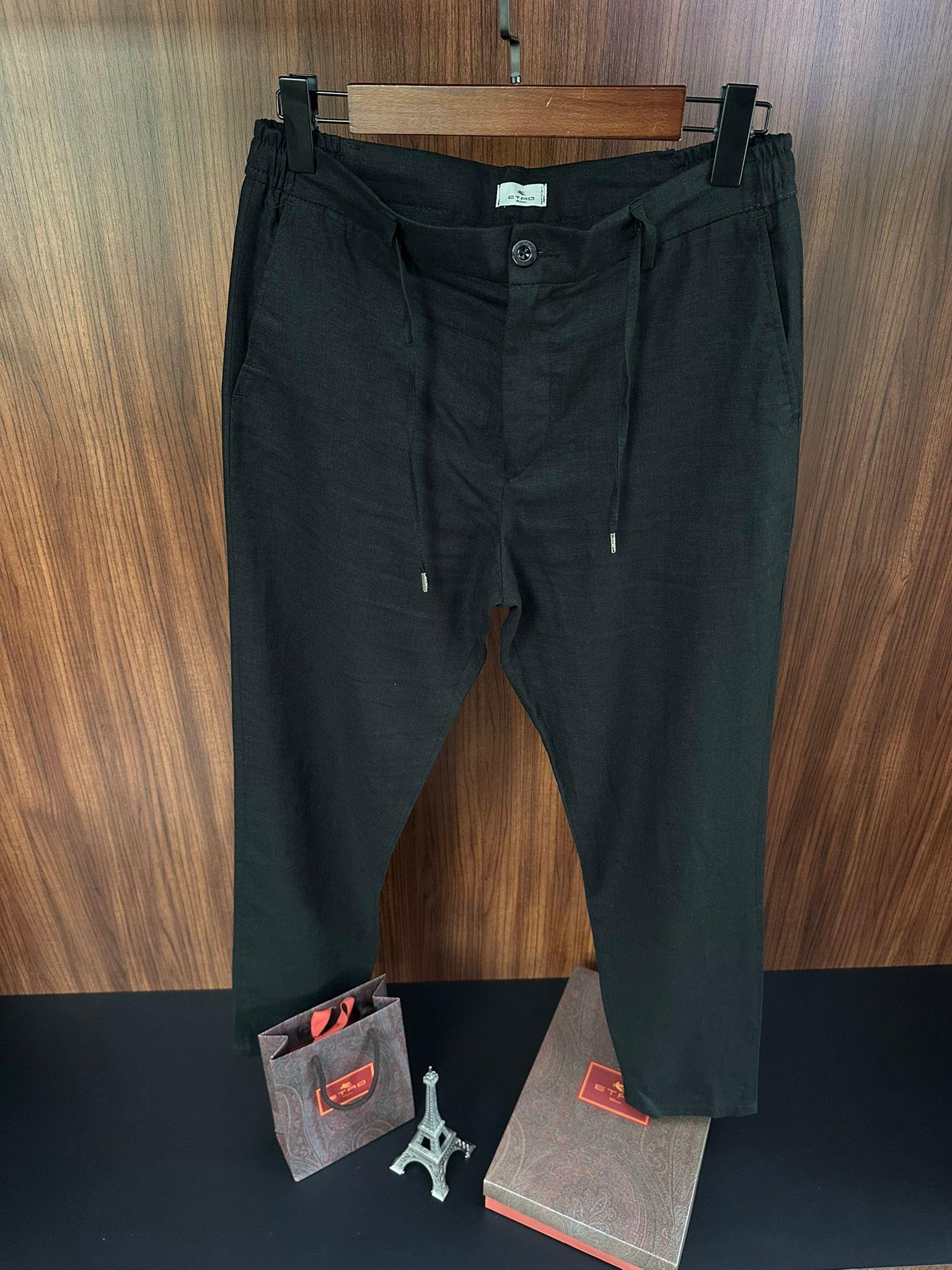 Beli Lastikli Keten Jogger Pantolon
