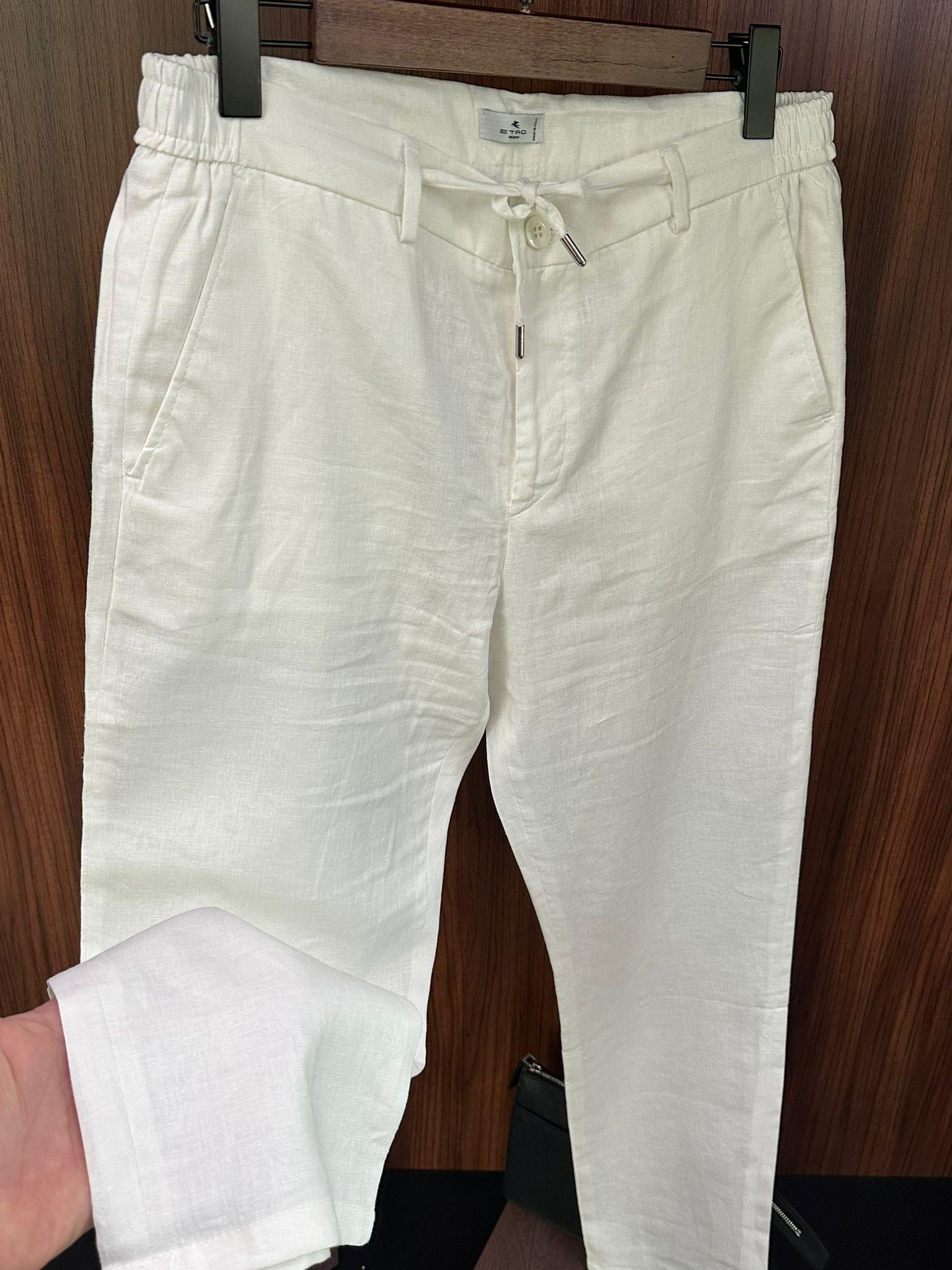 Beli Lastikli Keten Jogger Pantolon