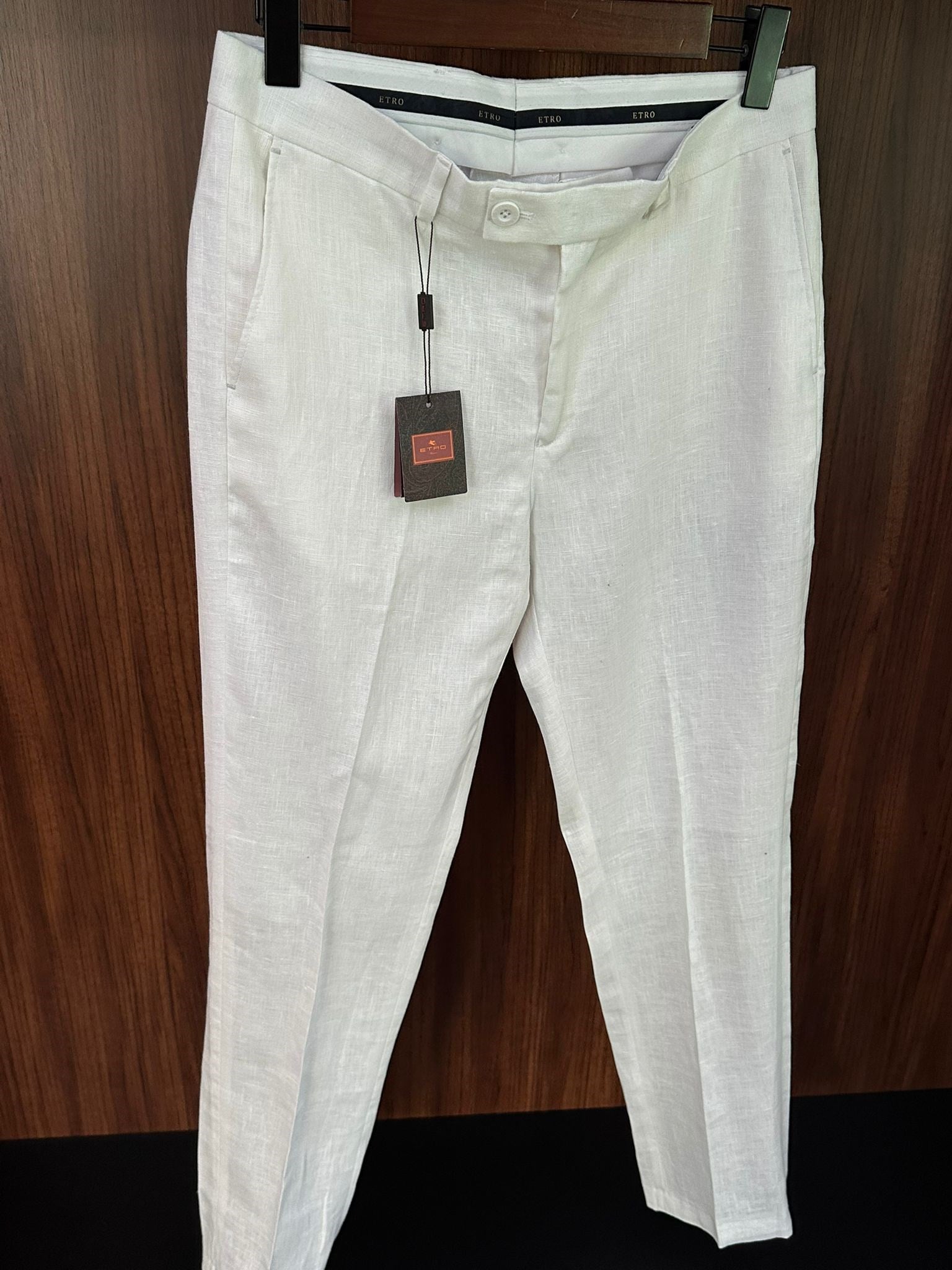 Nakış Logolu Keten Jogger Pantolon