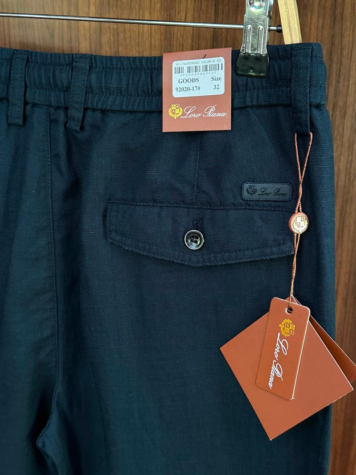 Nakış Logolu Keten Jogger Pantolon