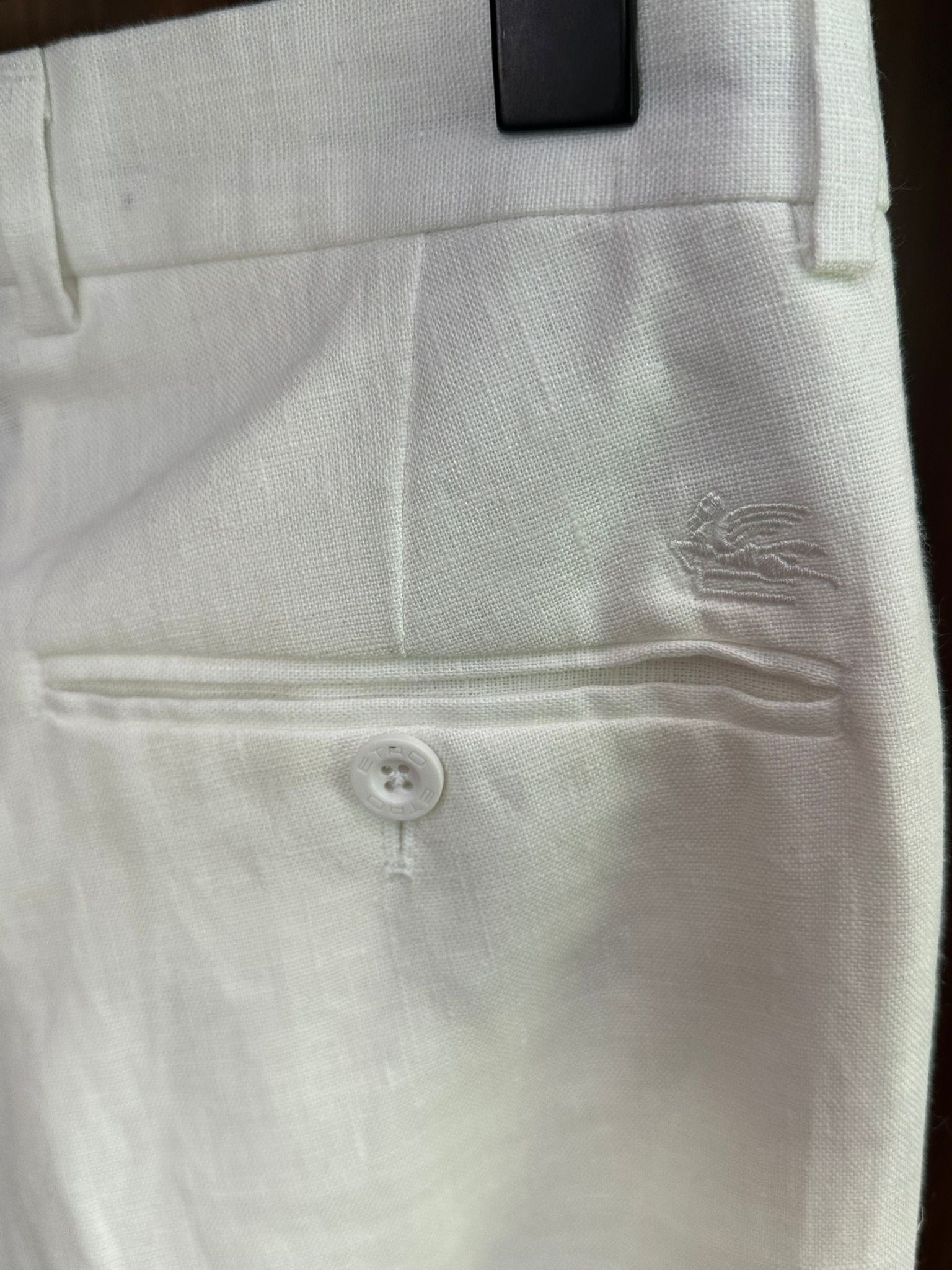 Nakış Logolu Keten Jogger Pantolon