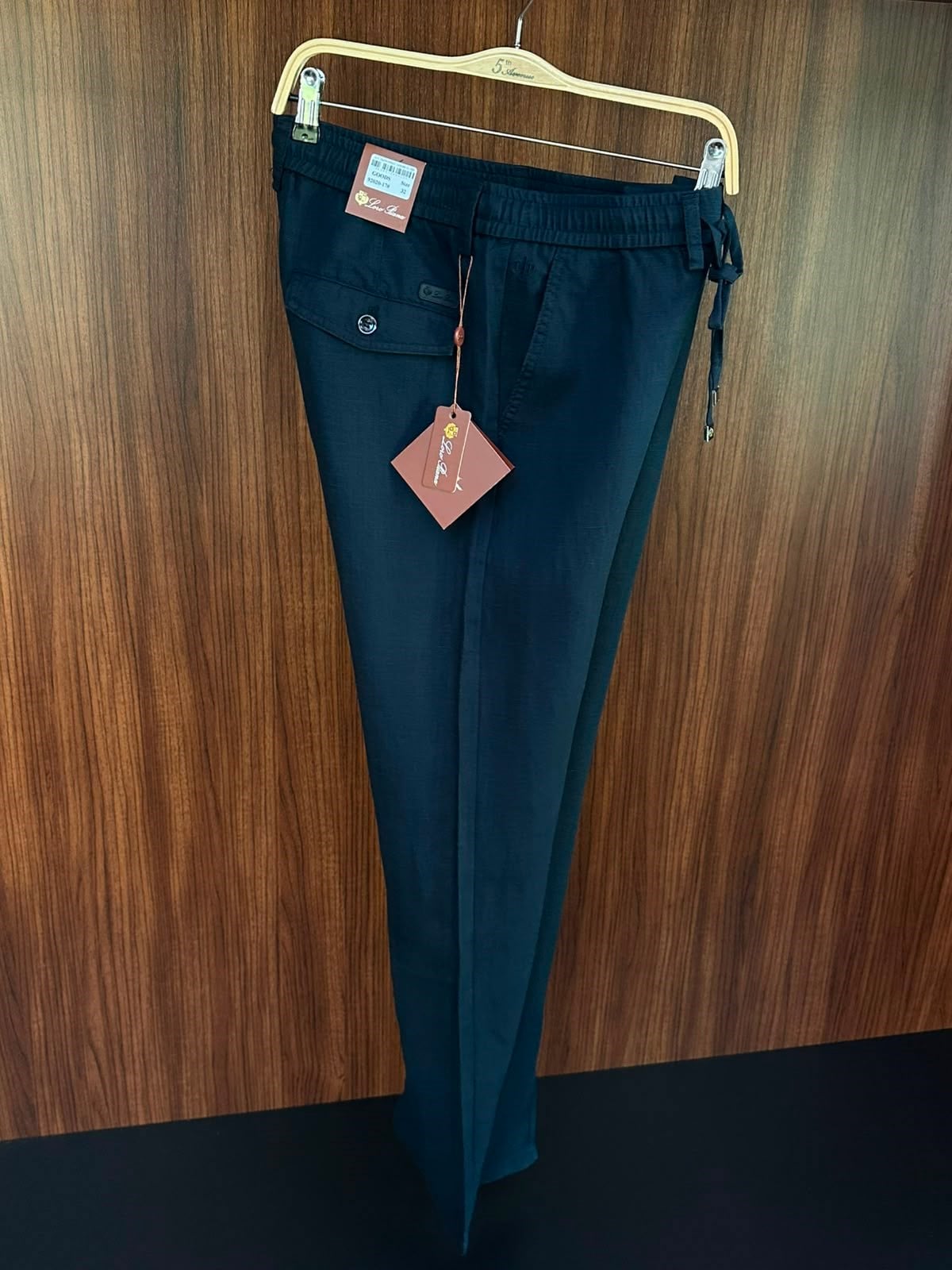 Nakış Logolu Keten Jogger Pantolon