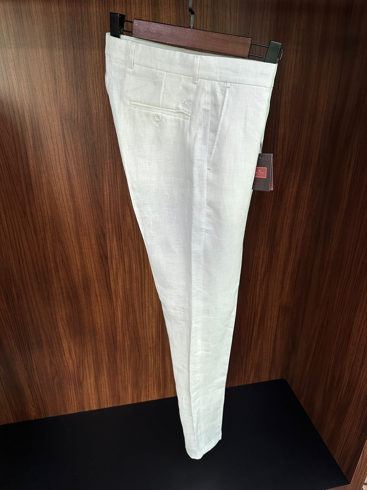 Nakış Logolu Keten Jogger Pantolon