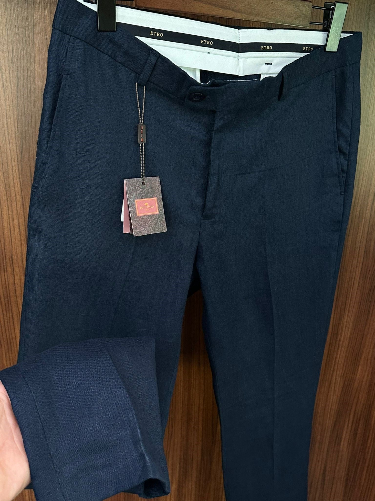 Nakış Logolu Keten Jogger Pantolon