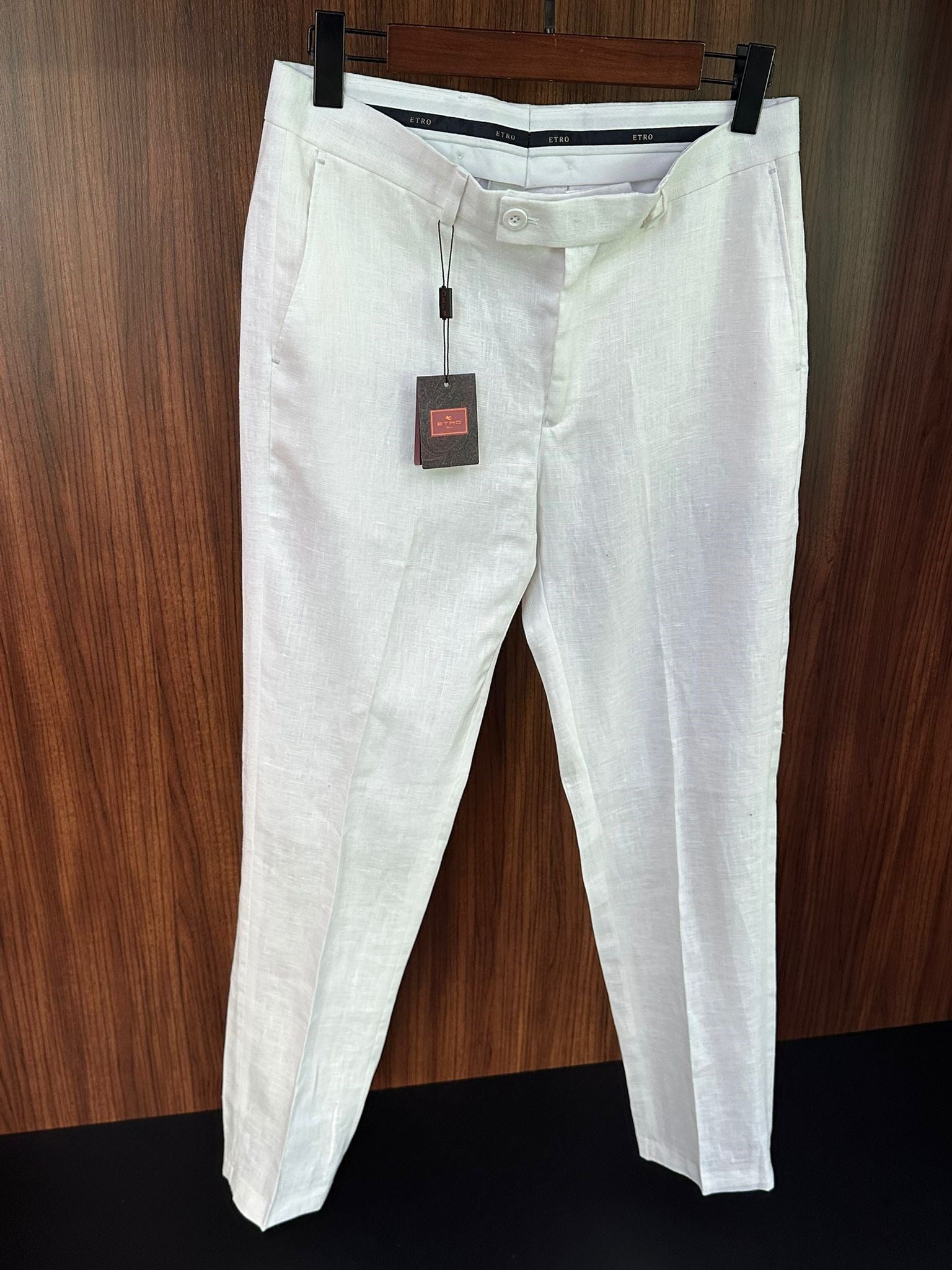 Nakış Logolu Keten Jogger Pantolon