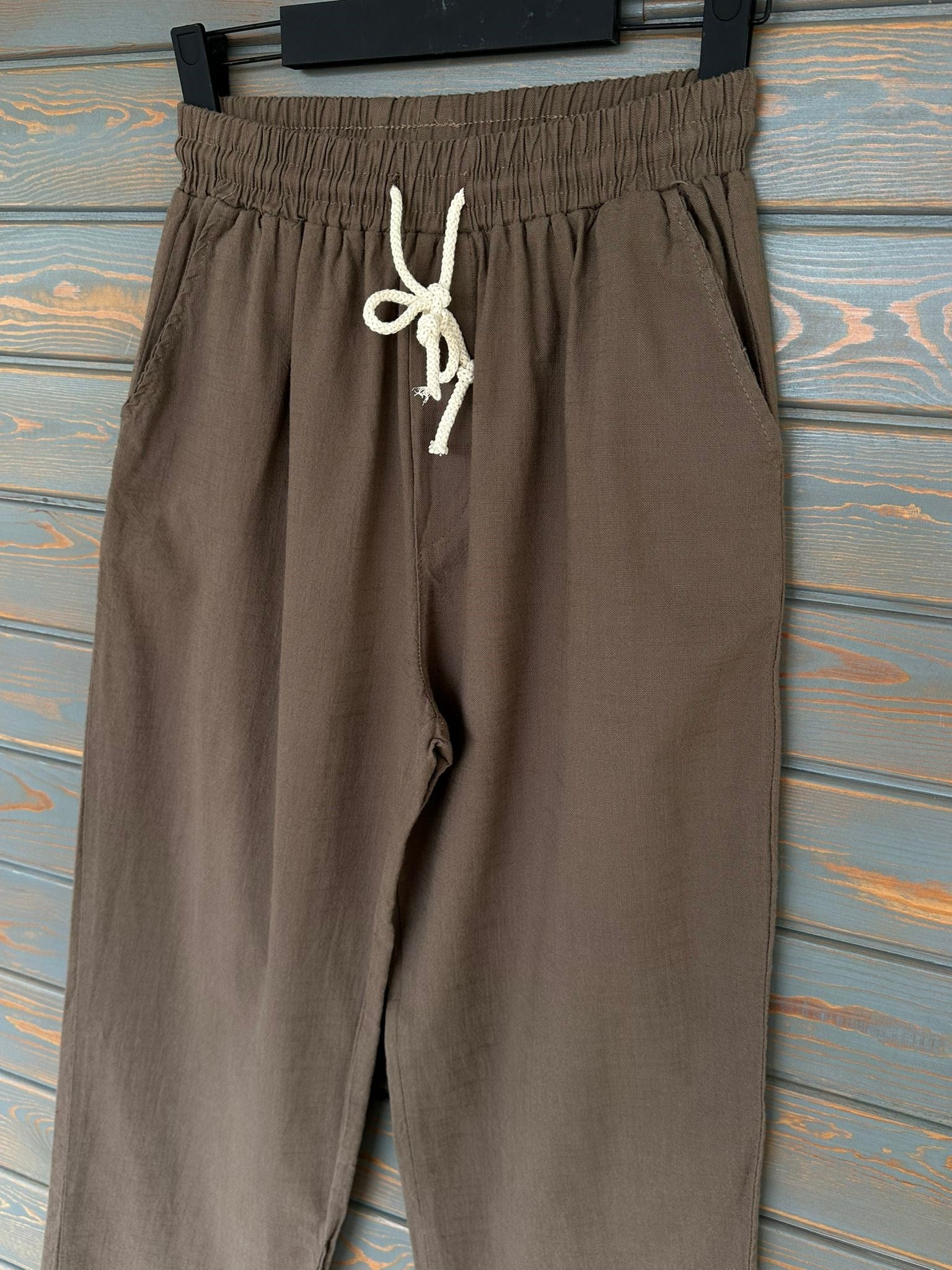 Pamuk Keten Baggy Pantolon