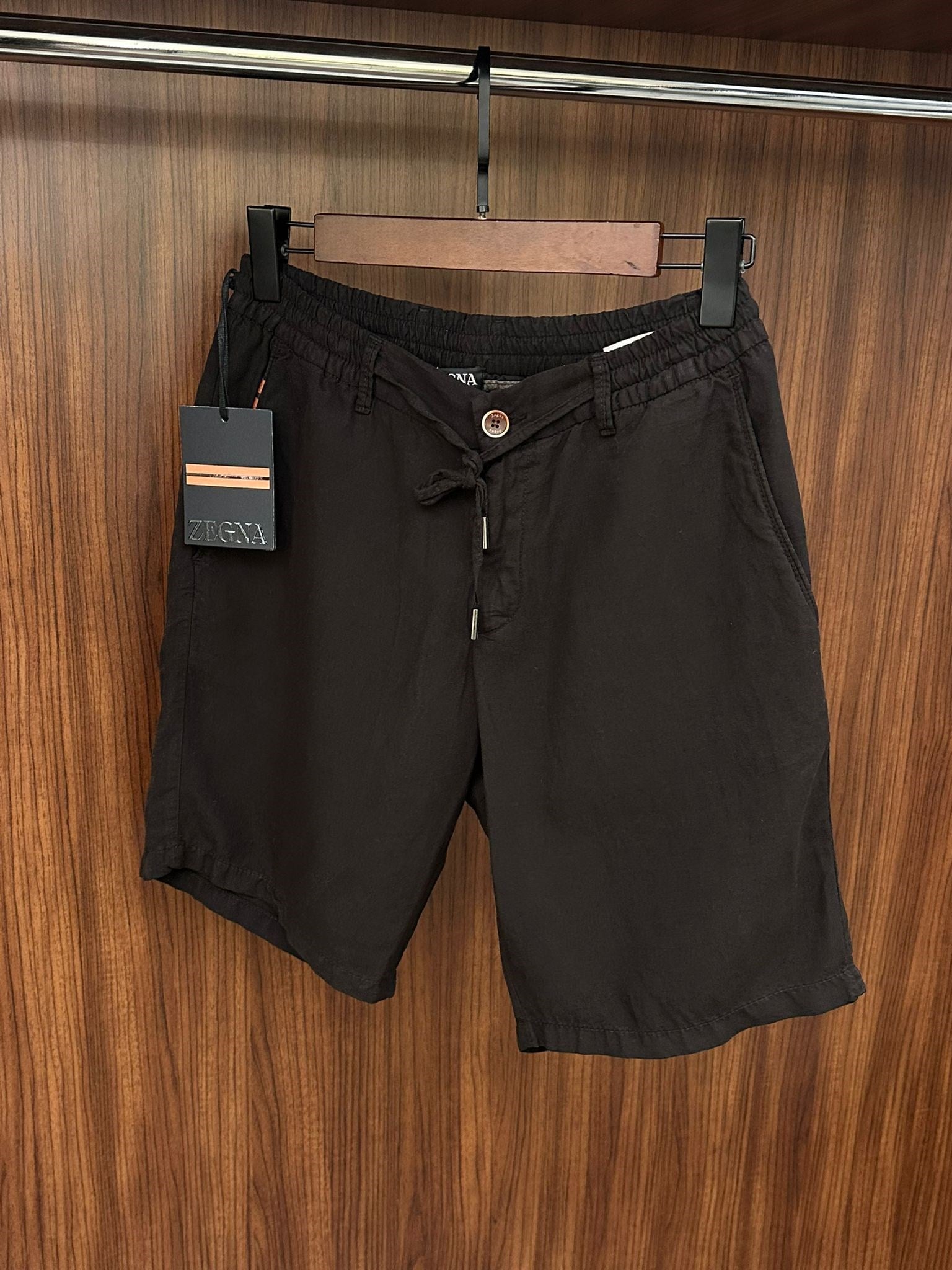 Bel Lastikli ve İp Detaylı Tencel & Linen Şort