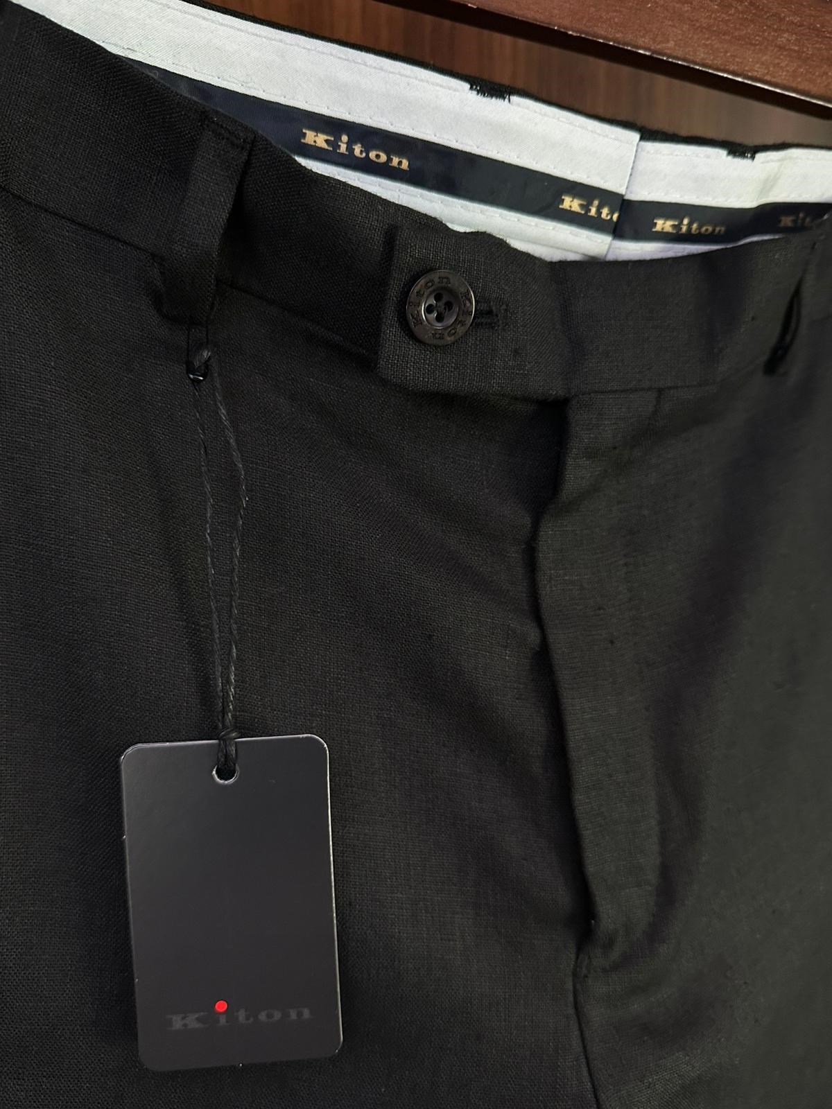 Nakış Logolu %100 Saf Keten Şort