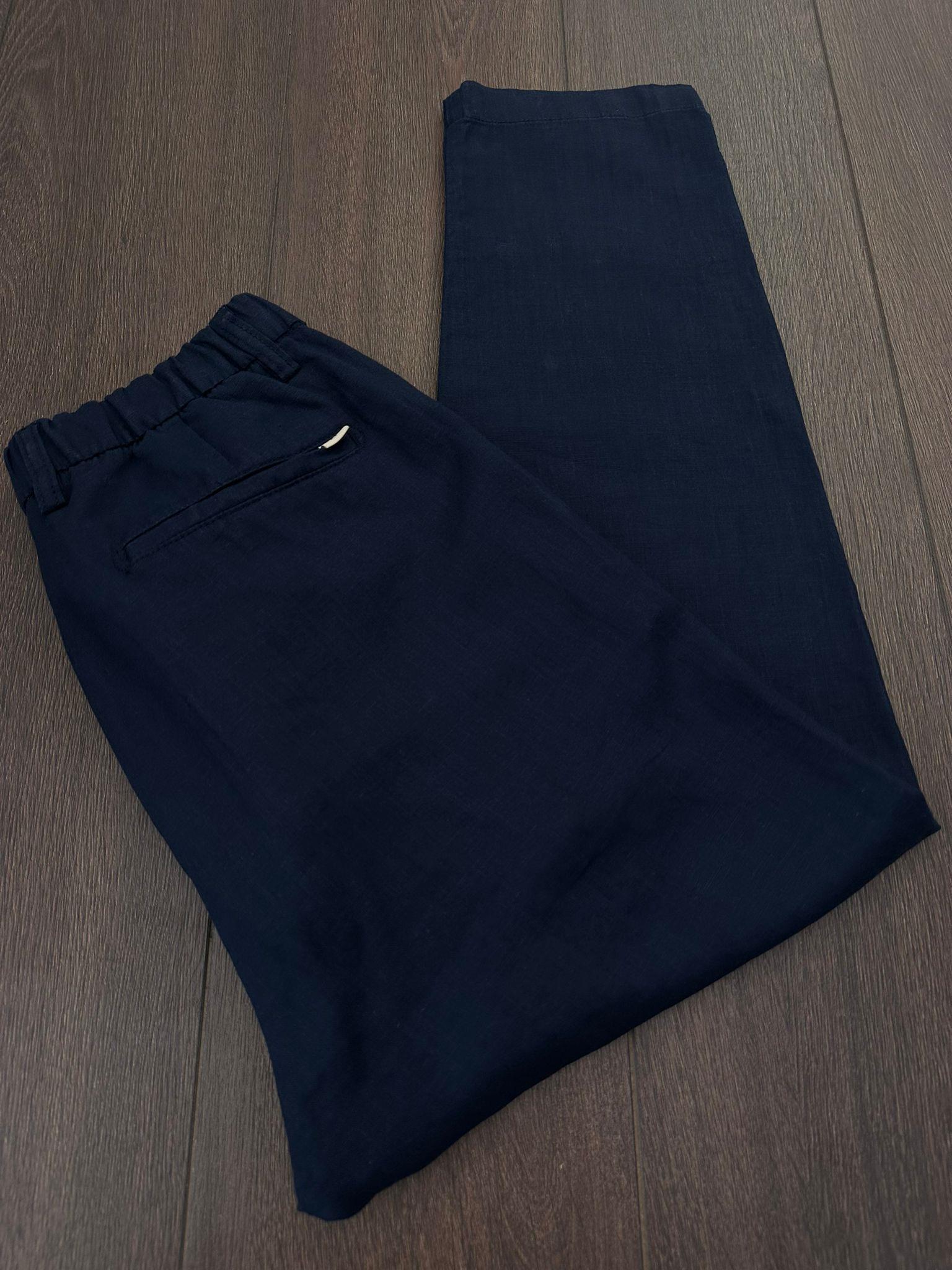 Beli Kemerli Lınen Kumaş Pantolon