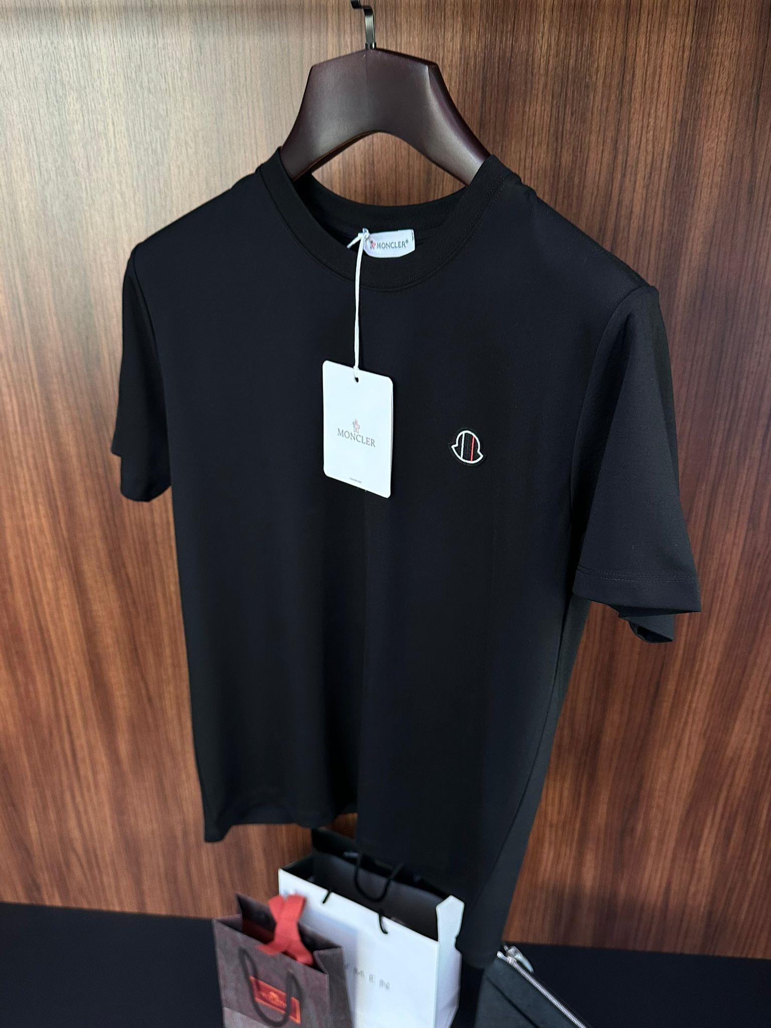 Göğüs Nakış Logolu Modal Kumaş T-Shirt
