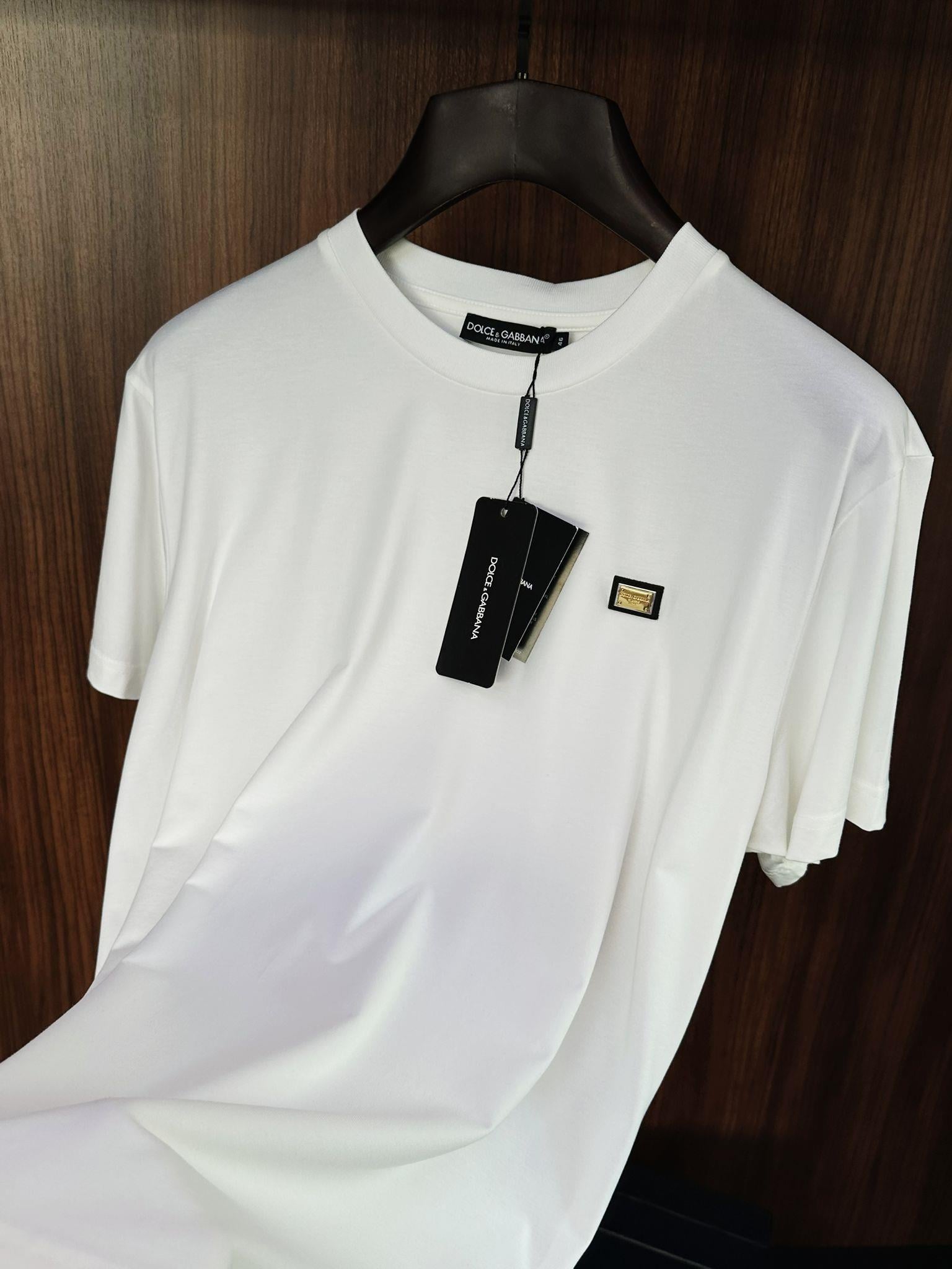 Metal Logolu Modal Kumaş T-Shirt