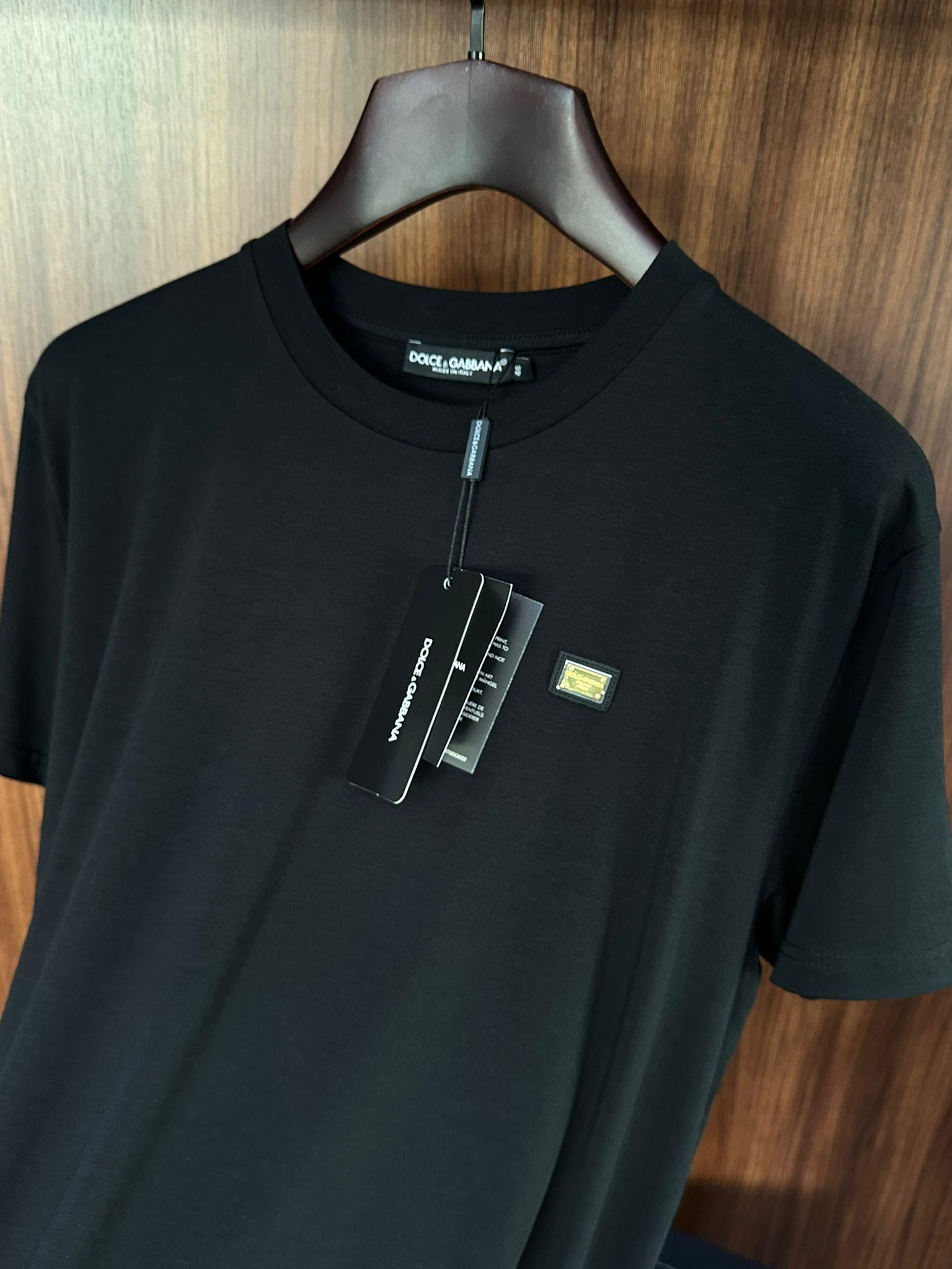 Metal Logolu Modal Kumaş T-Shirt