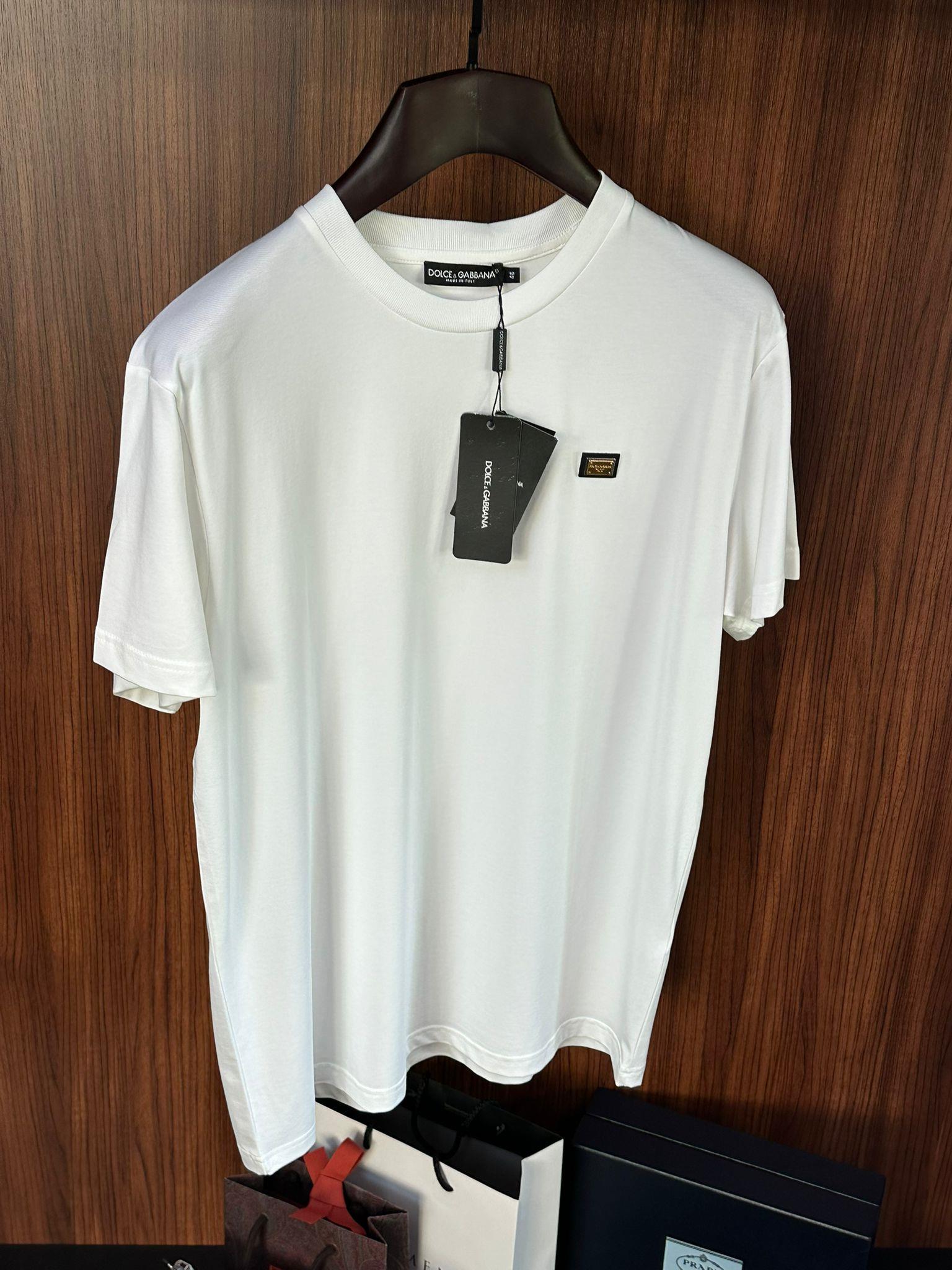 Metal Logolu Modal Kumaş T-Shirt