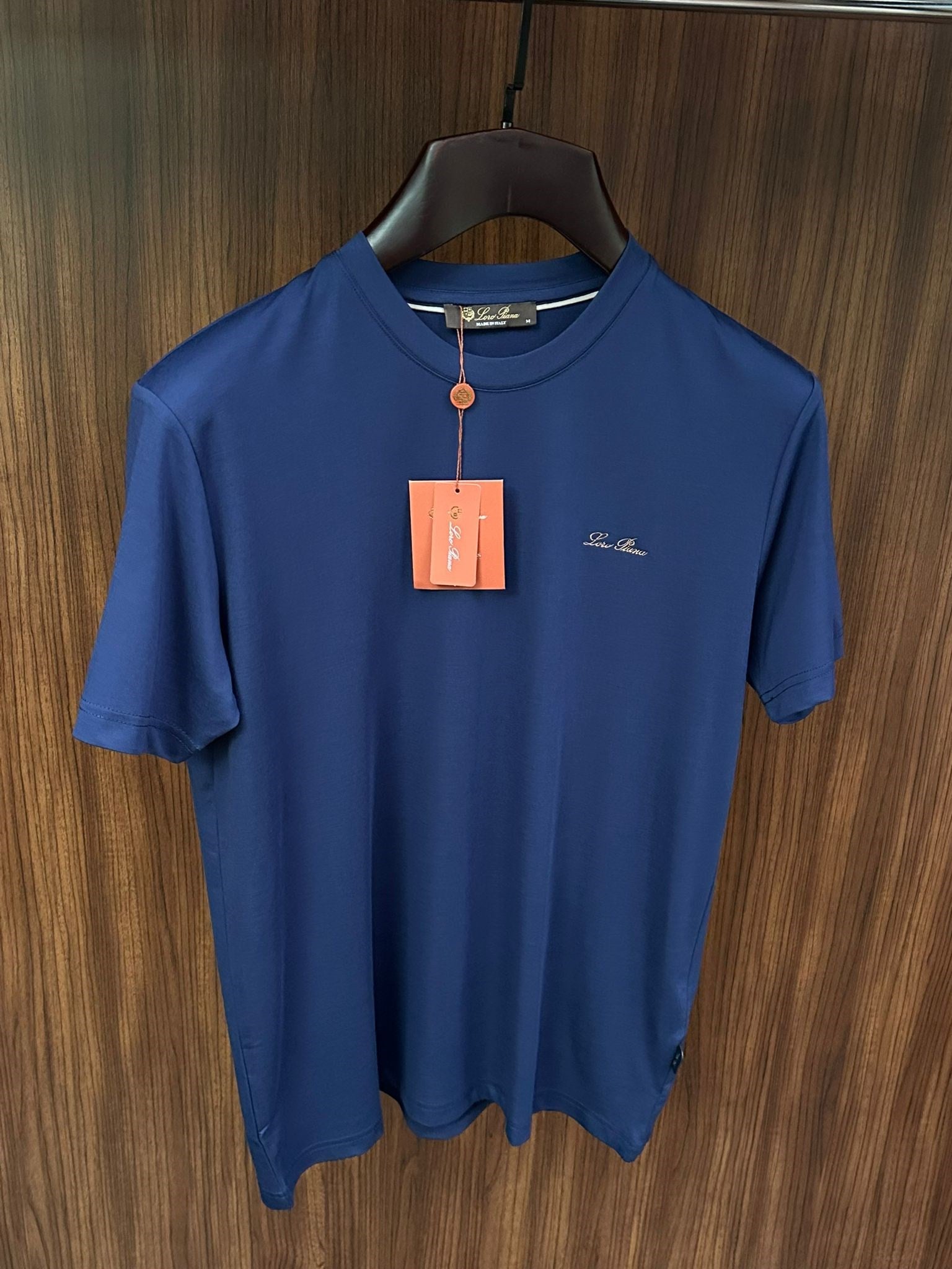 Nakış İşleme Marka Yazılı Modal Kumaş T-Shirt