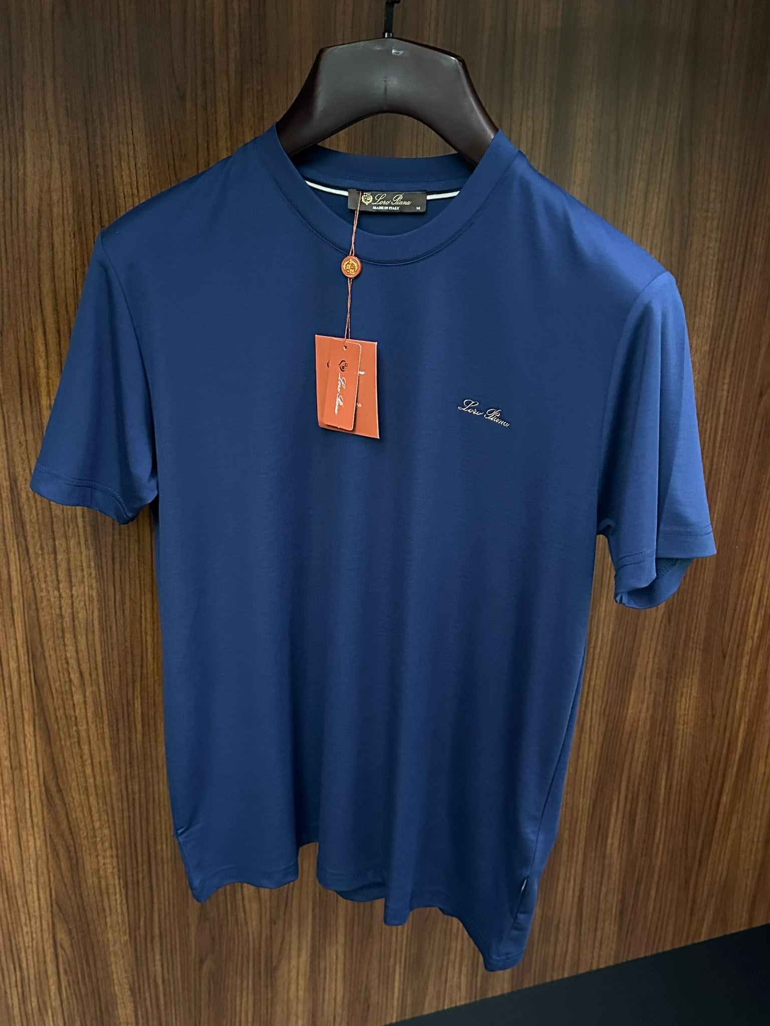 Nakış İşleme Marka Yazılı Modal Kumaş T-Shirt