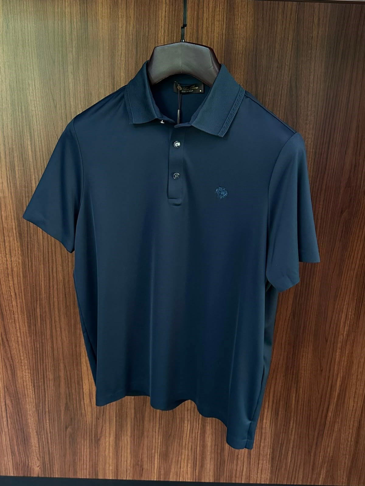 Nakış Logolu Yaka Ribanalı T-Shirt