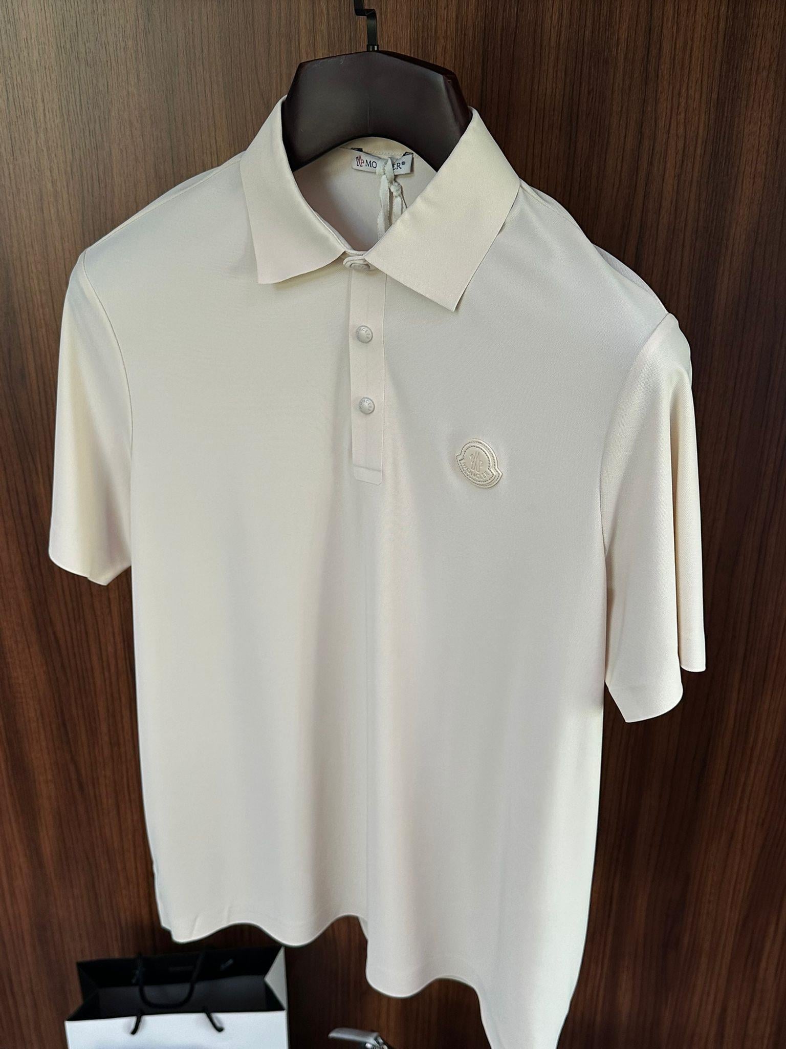 Tonaton Deri Marka Logolu Modal Kumaş Yakalı T-Shirt