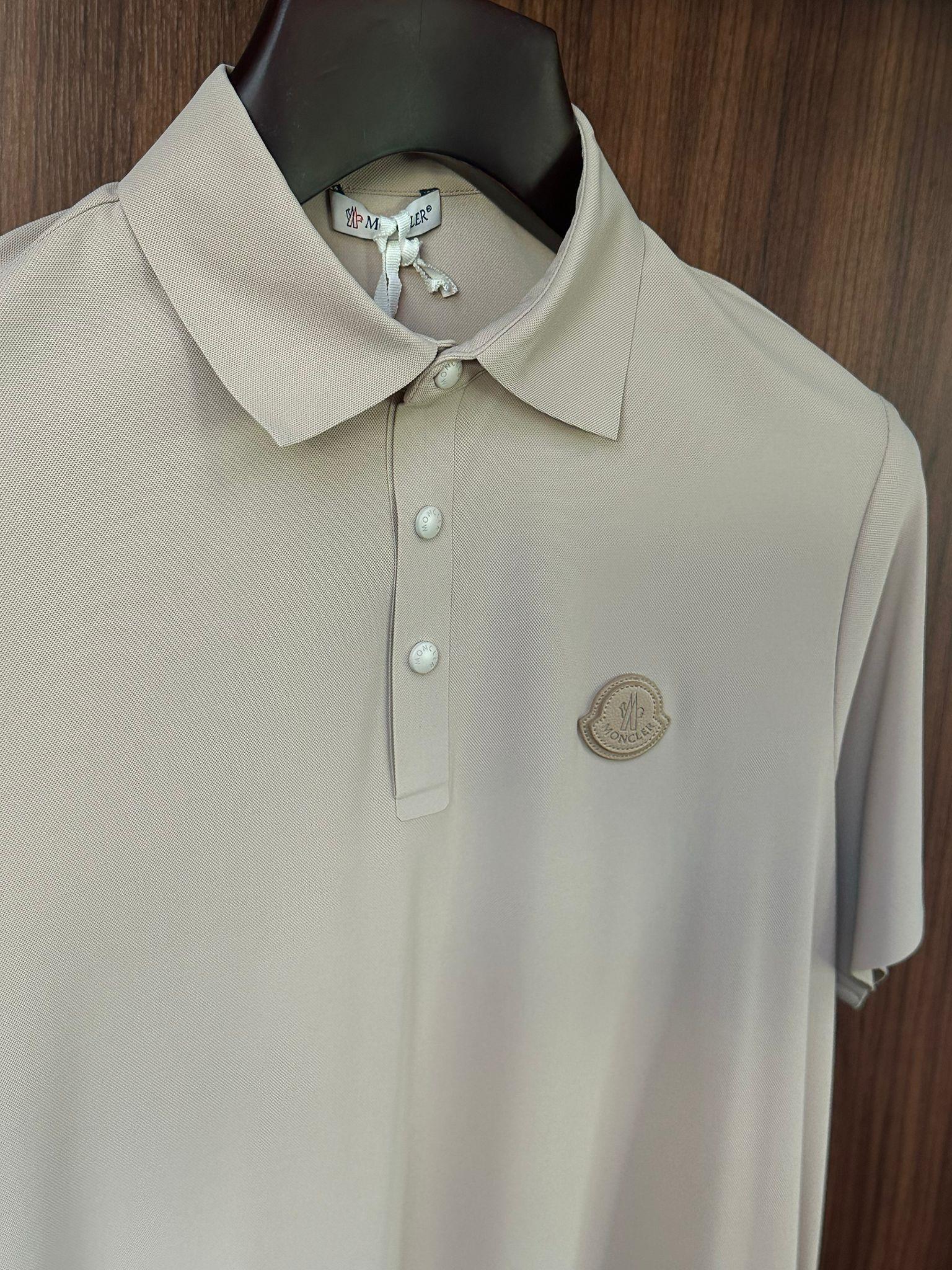 Tonaton Deri Marka Logolu Modal Kumaş Yakalı T-Shirt