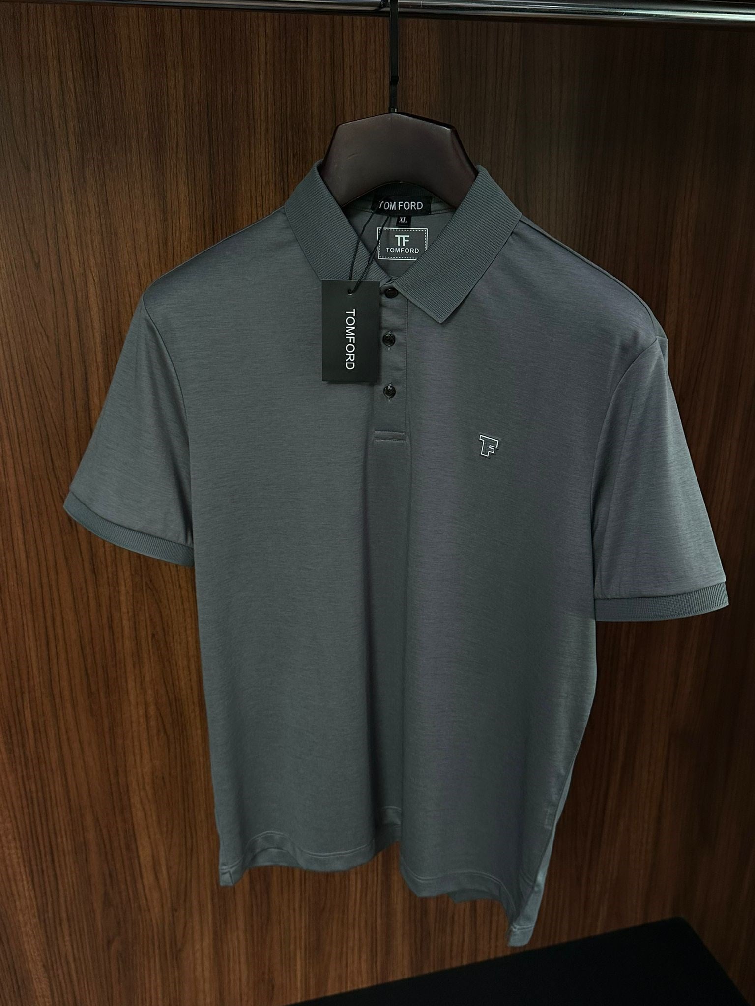 Tonaton Silikon Logolu Modal Kumaş Yakalı T-Shirt
