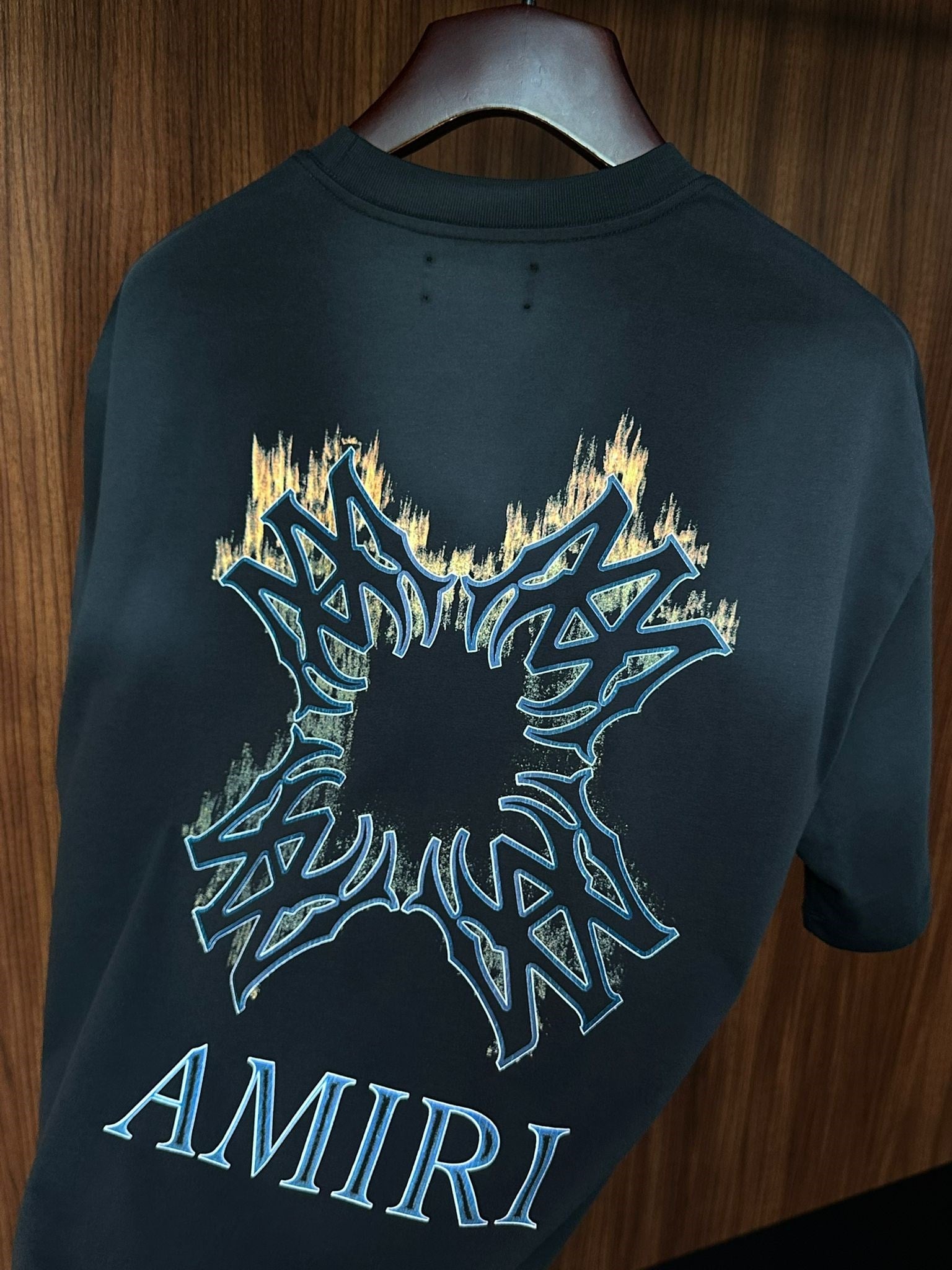 Ma Quad Flames Logo Print Oversize T-Shirt