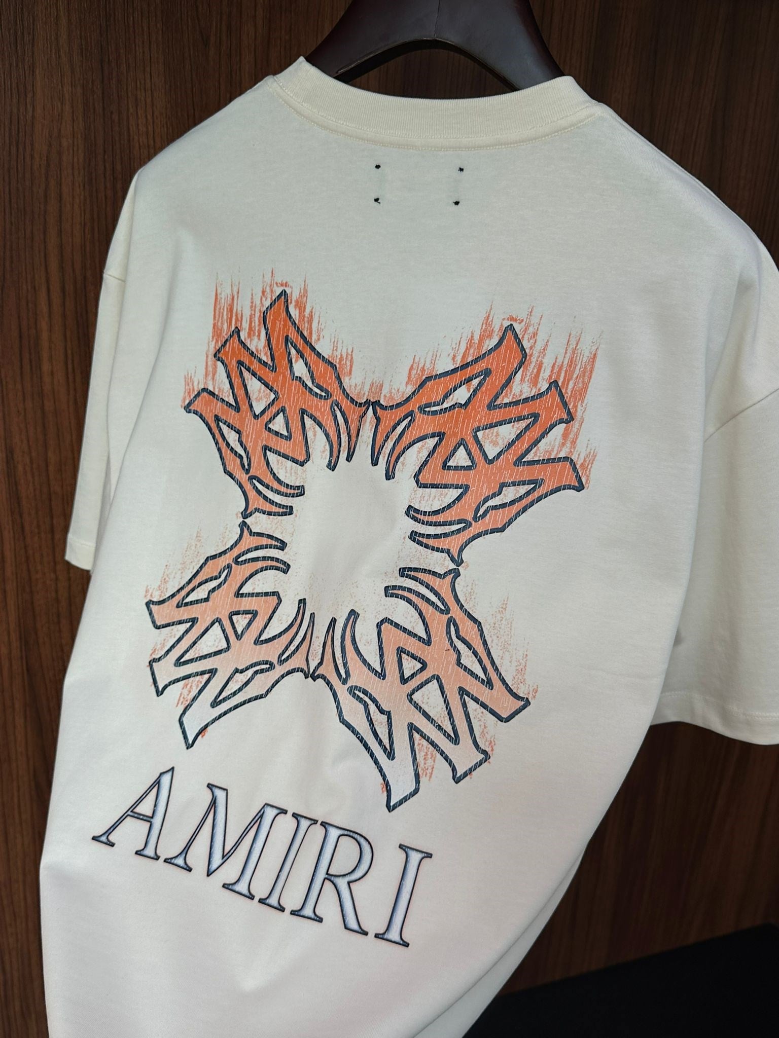 Ma Quad Flames Logo Print Oversize T-Shirt