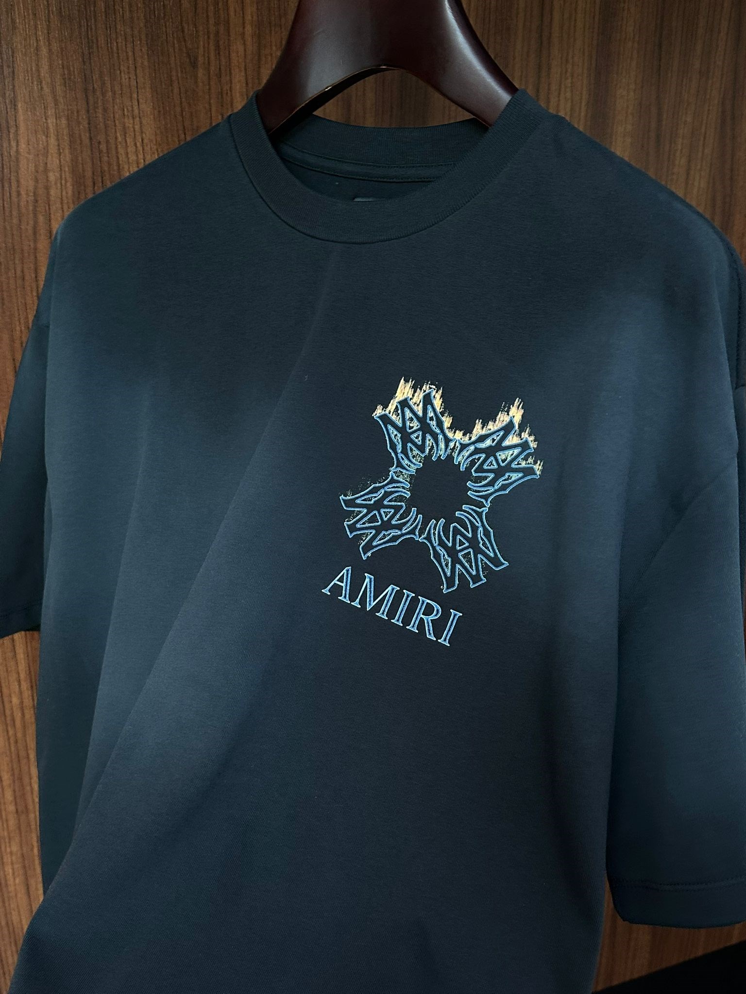 Ma Quad Flames Logo Print Oversize T-Shirt