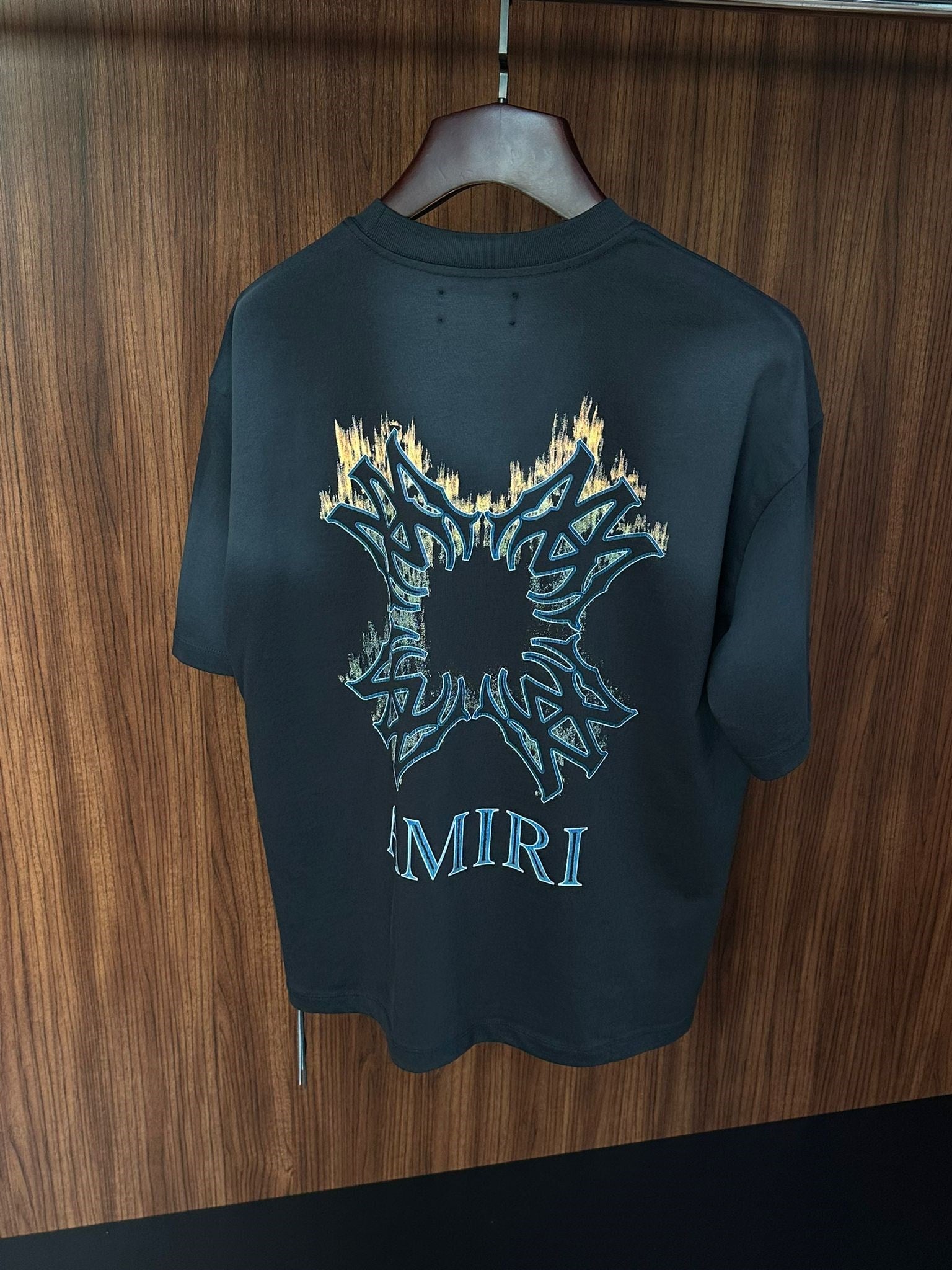 Ma Quad Flames Logo Print Oversize T-Shirt