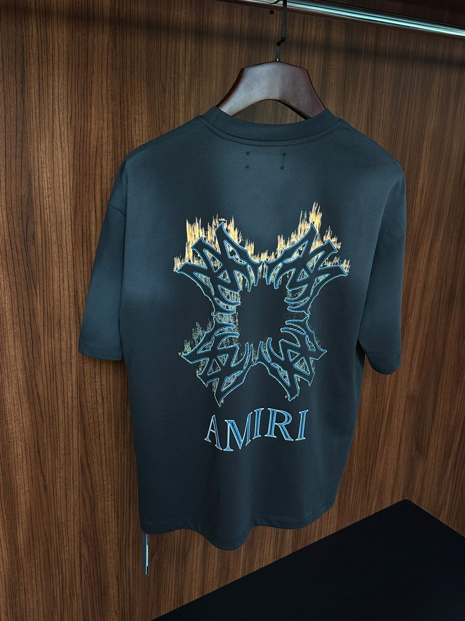 Ma Quad Flames Logo Print Oversize T-Shirt