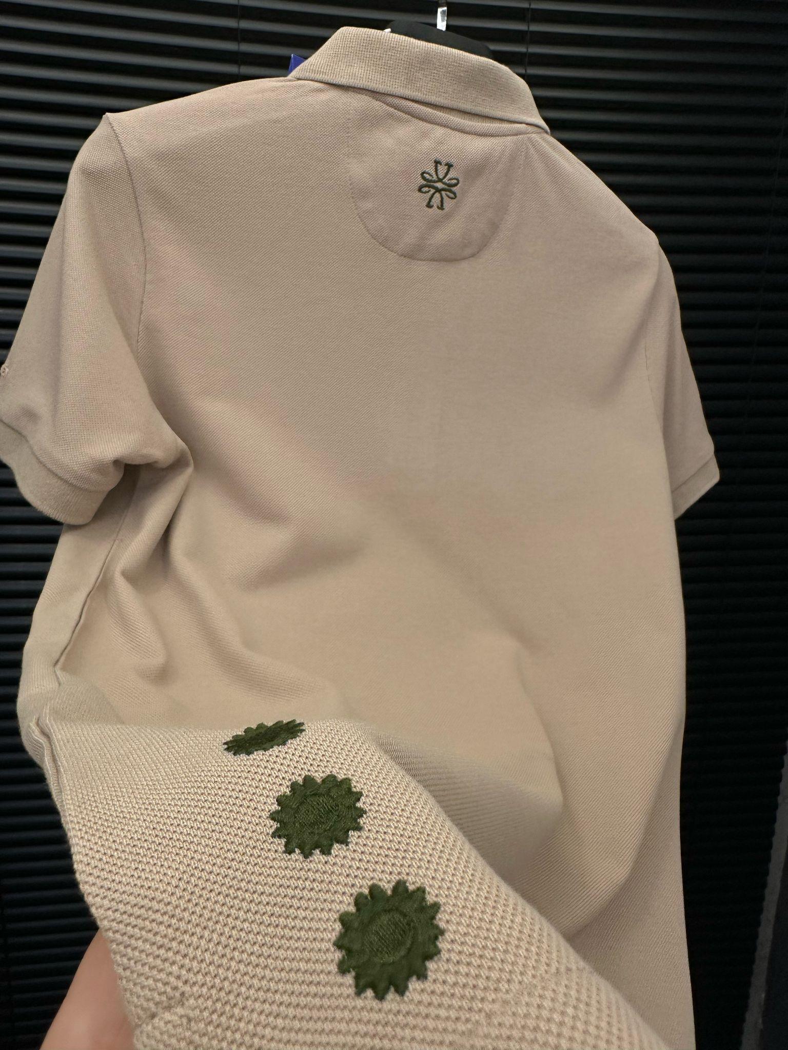 Nakış Logolu Kol Detaylı Yakalı T-Shirt