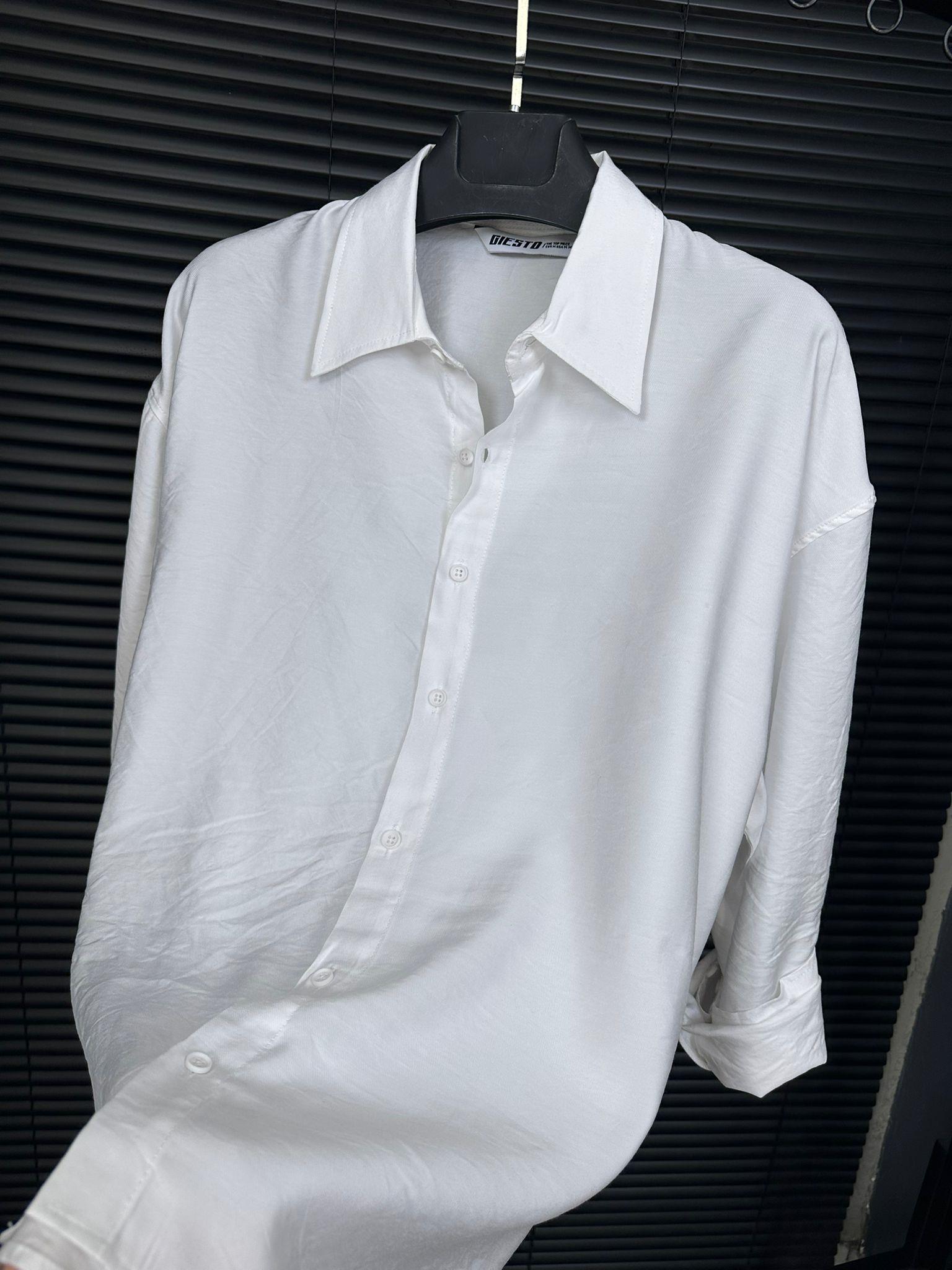 Tencel Kumaş Yakalı Klasik Gömlek