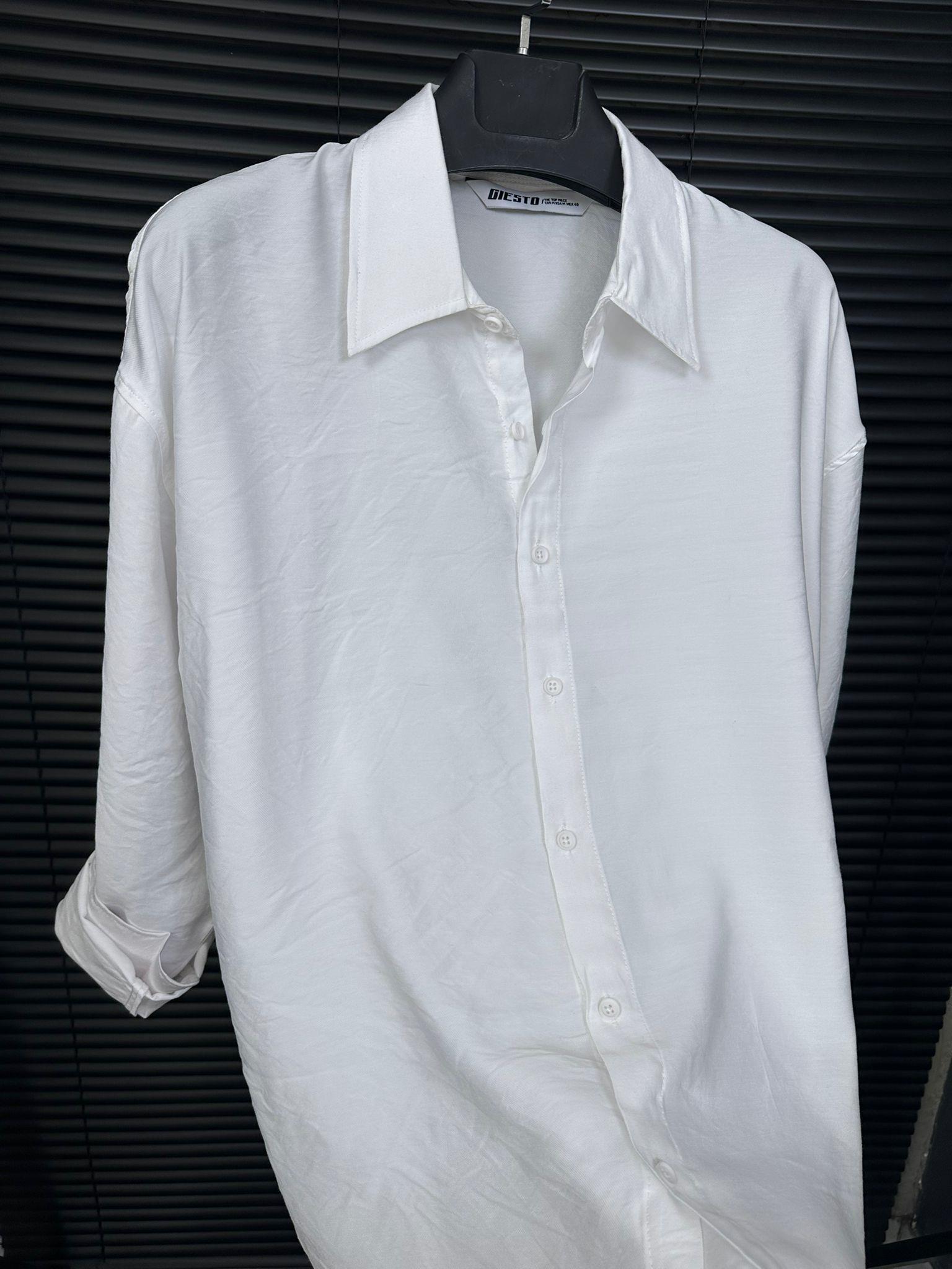 Tencel Kumaş Yakalı Klasik Gömlek