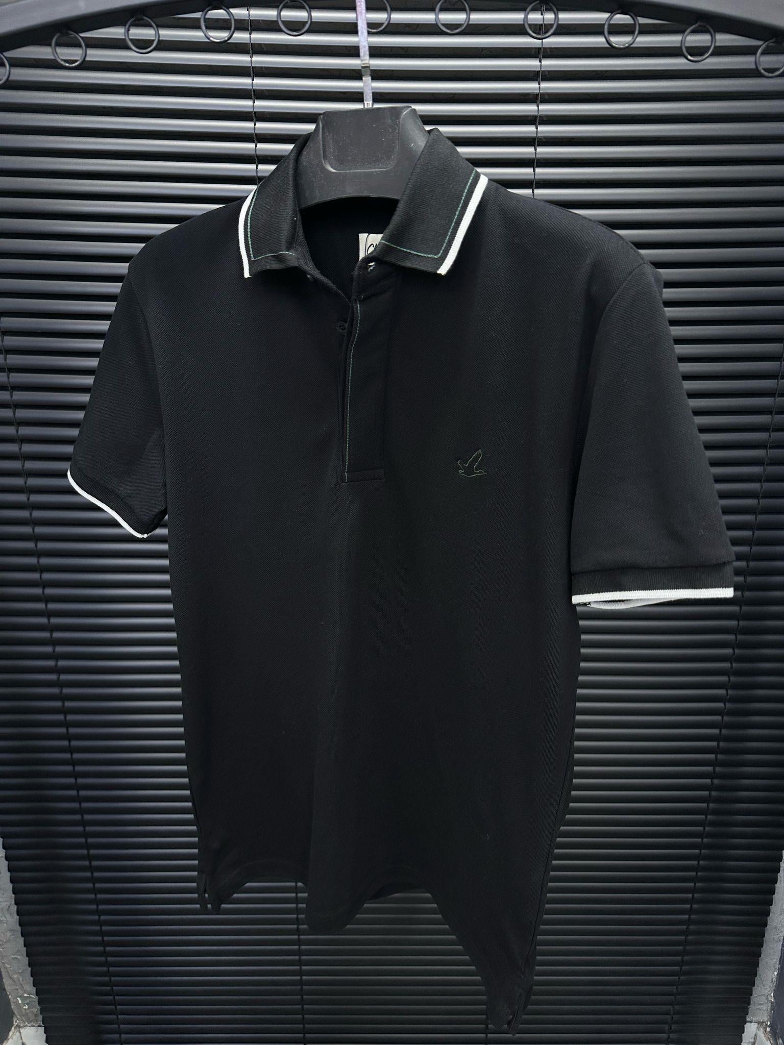 Tonaton Nakış Logo Detaylı Yakalı T-Shirt