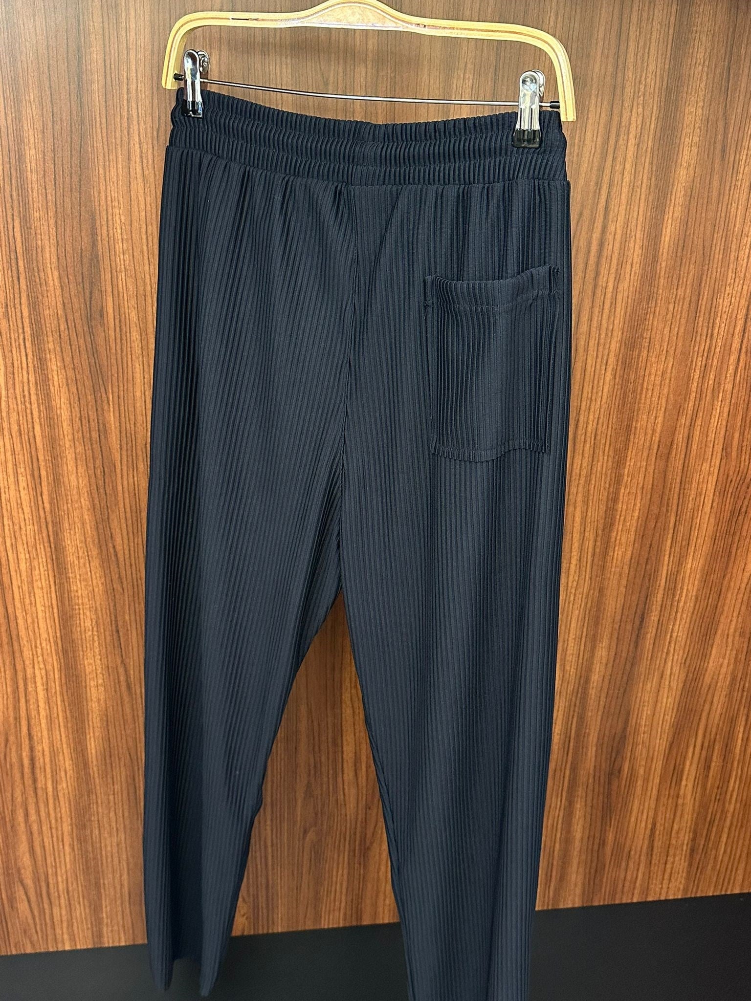 Çizgili Beli Lastikli Pantolon