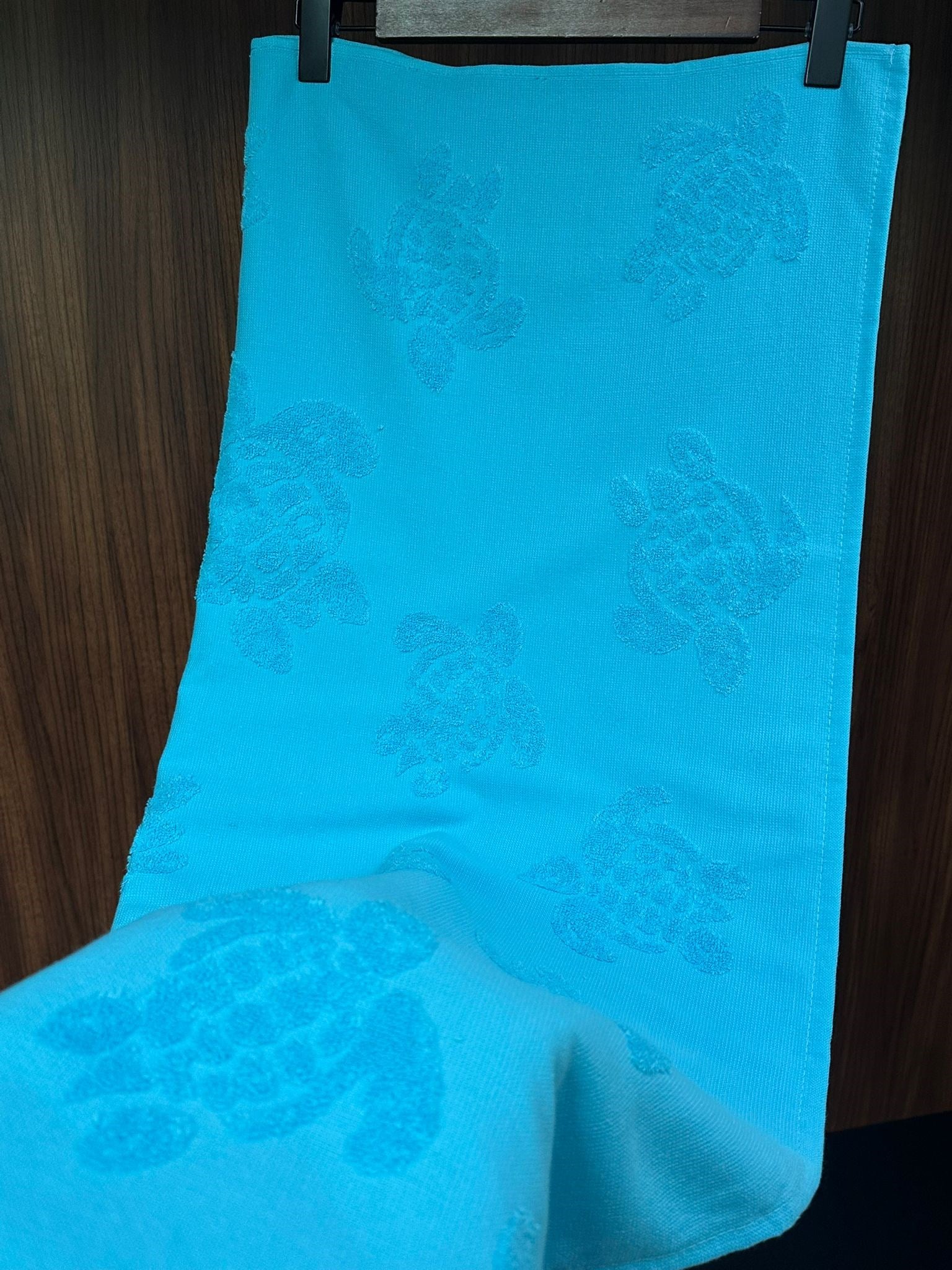Kabartma Caretta Desenli Plaj Havlusu