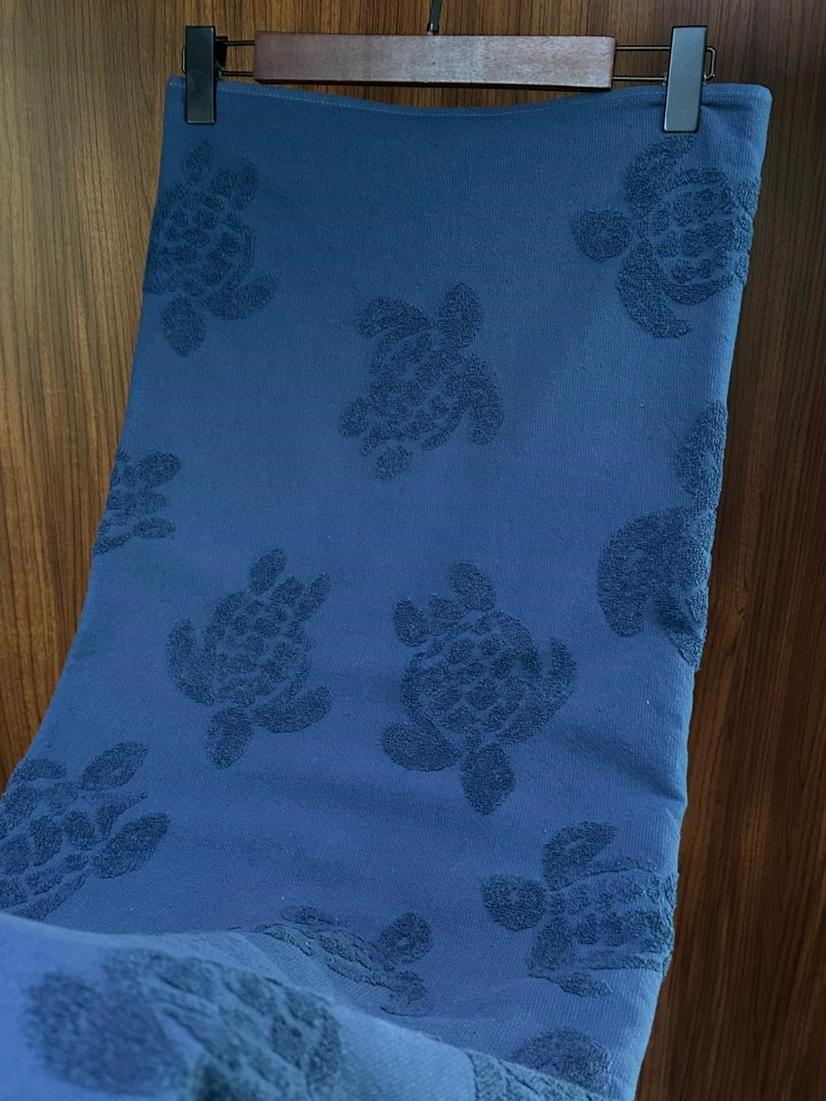 Kabartma Caretta Desenli Plaj Havlusu