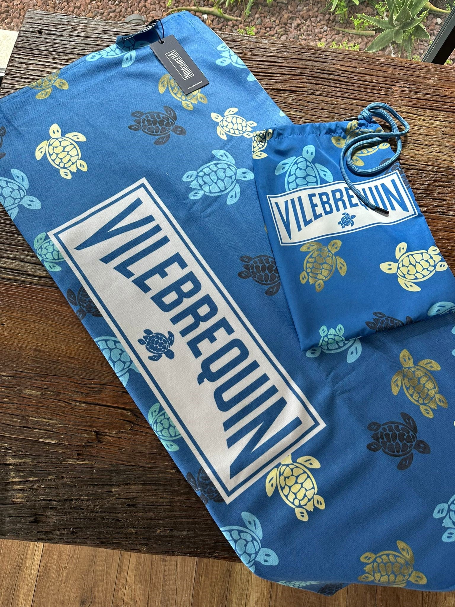 Kaplumbağa Desenli Plaj Havlusu