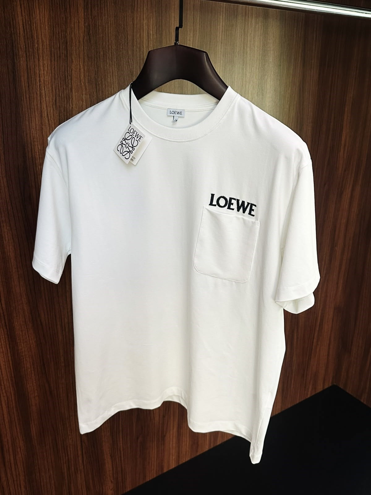 Cep Detaylı Nakış Yazı Baskılı Regular Fit T-Shirt