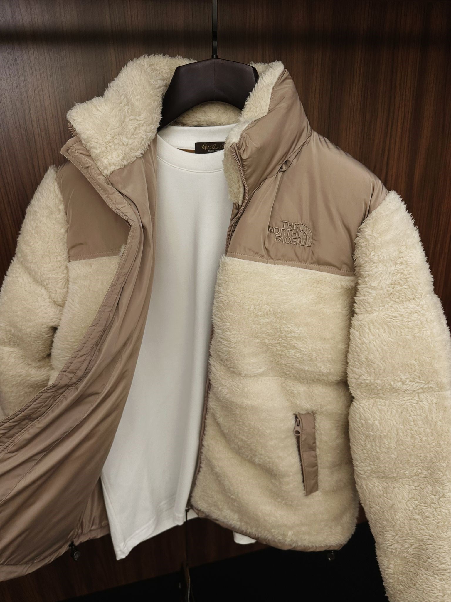 Nakış Logolu Gizli Kapşonlu Astarlı Polar Mont