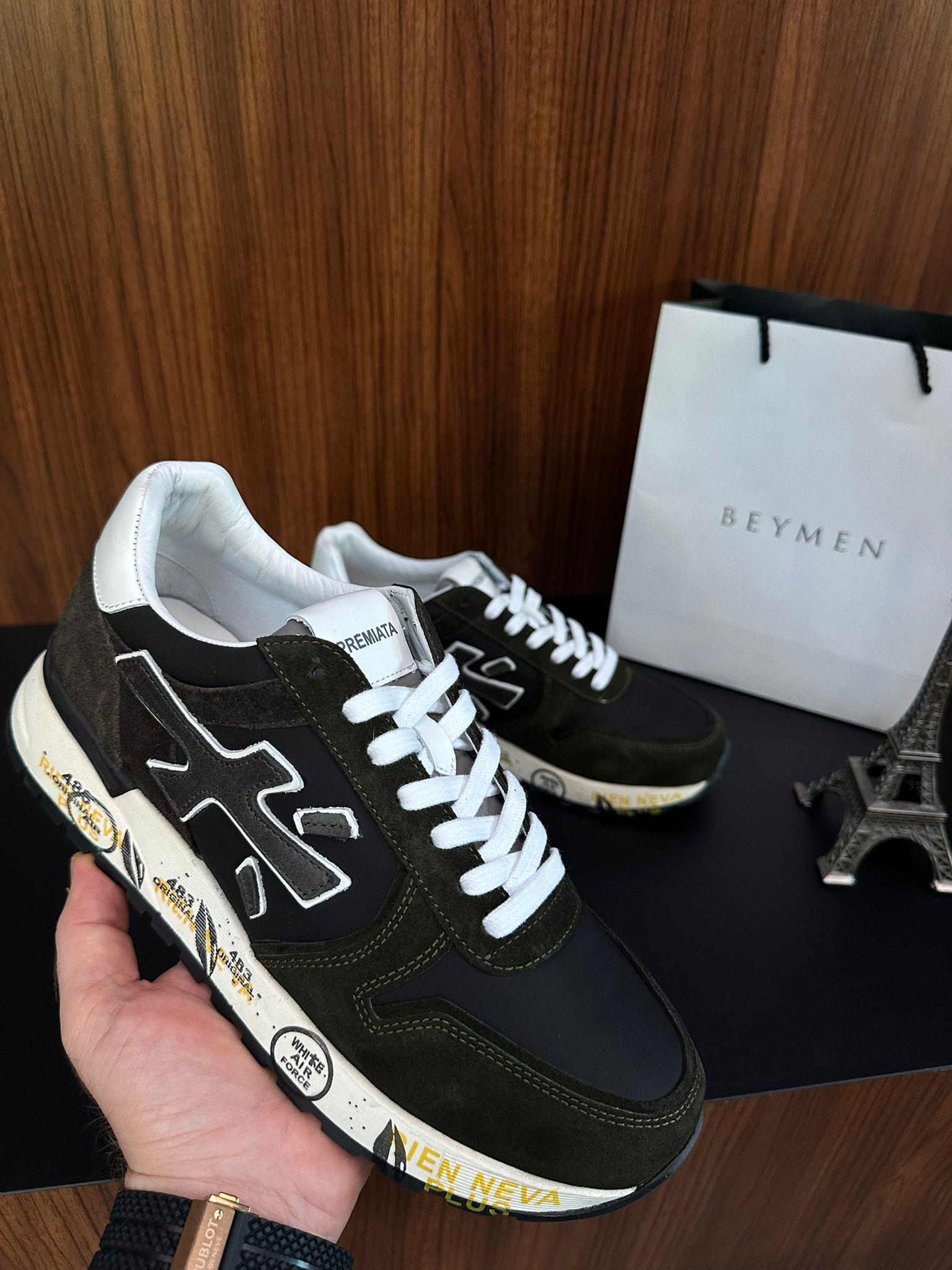 %100 Deri Saten Erkek Sneaker