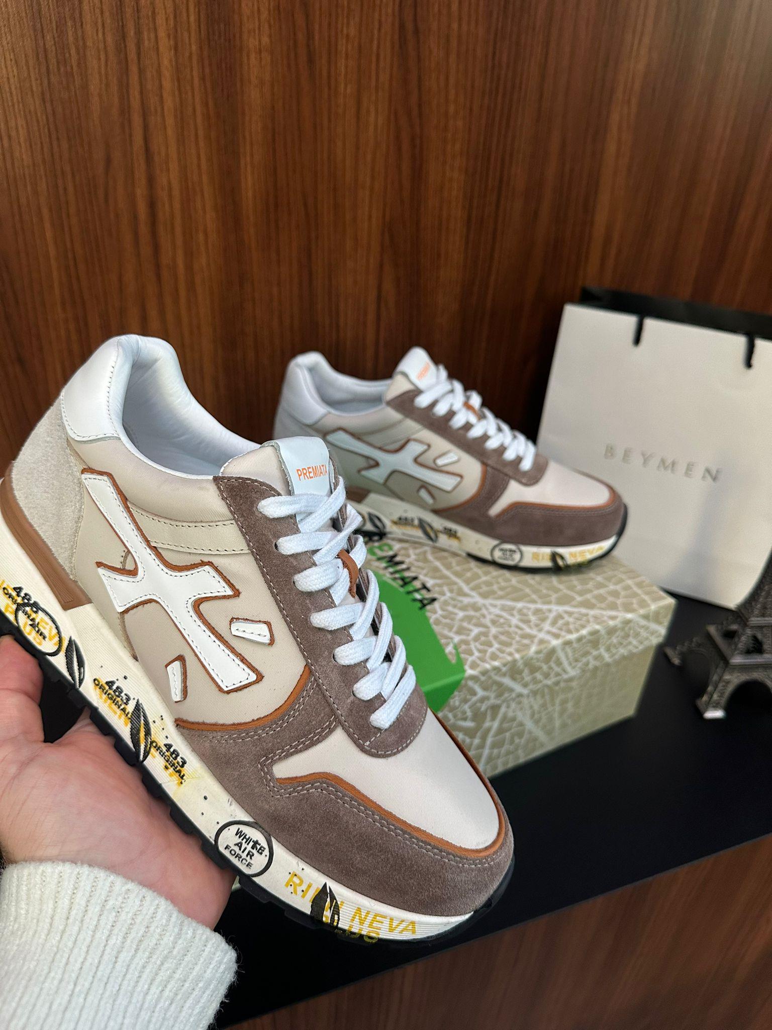 %100 Deri Saten Erkek Sneaker