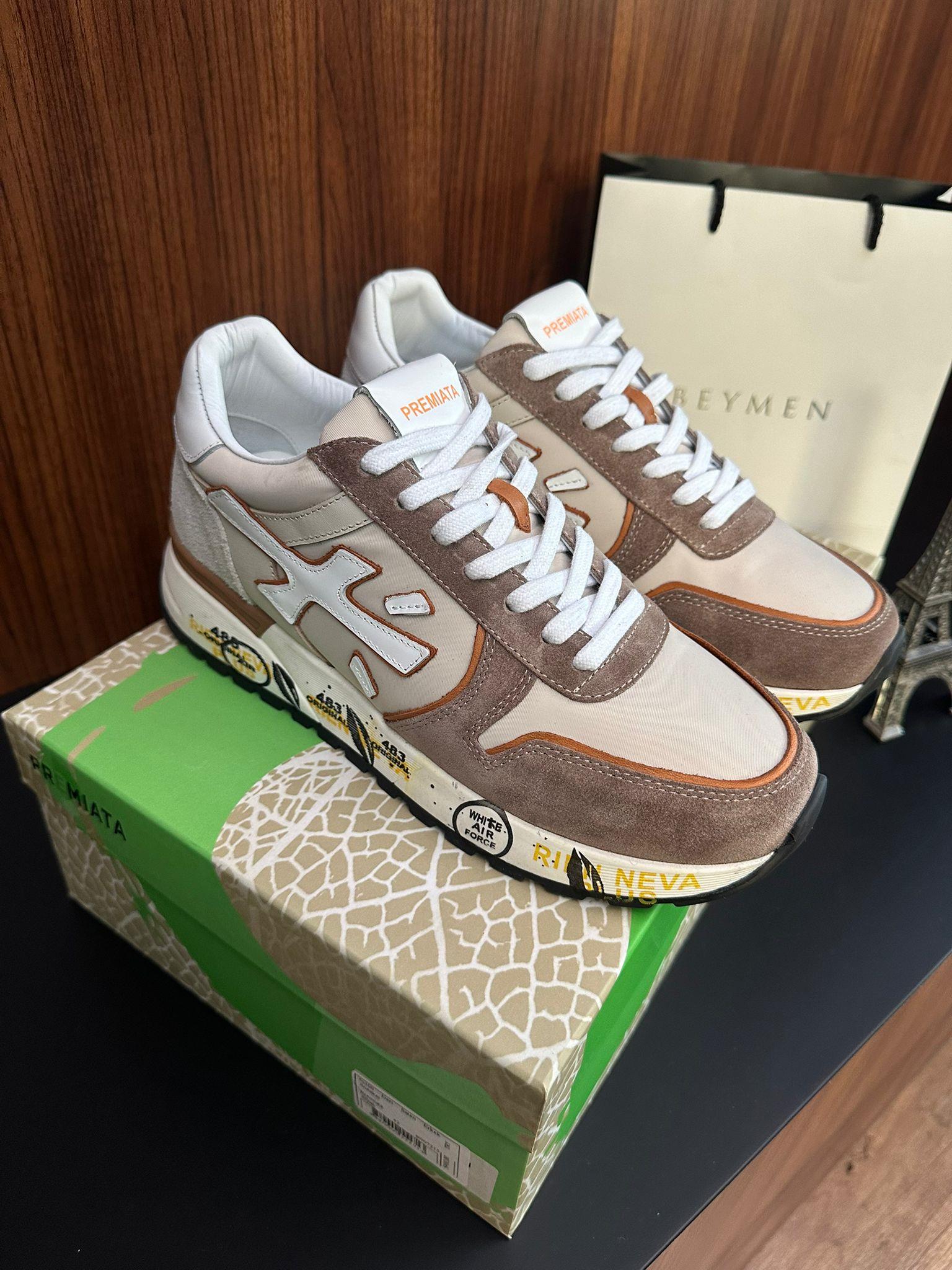 %100 Deri Saten Erkek Sneaker