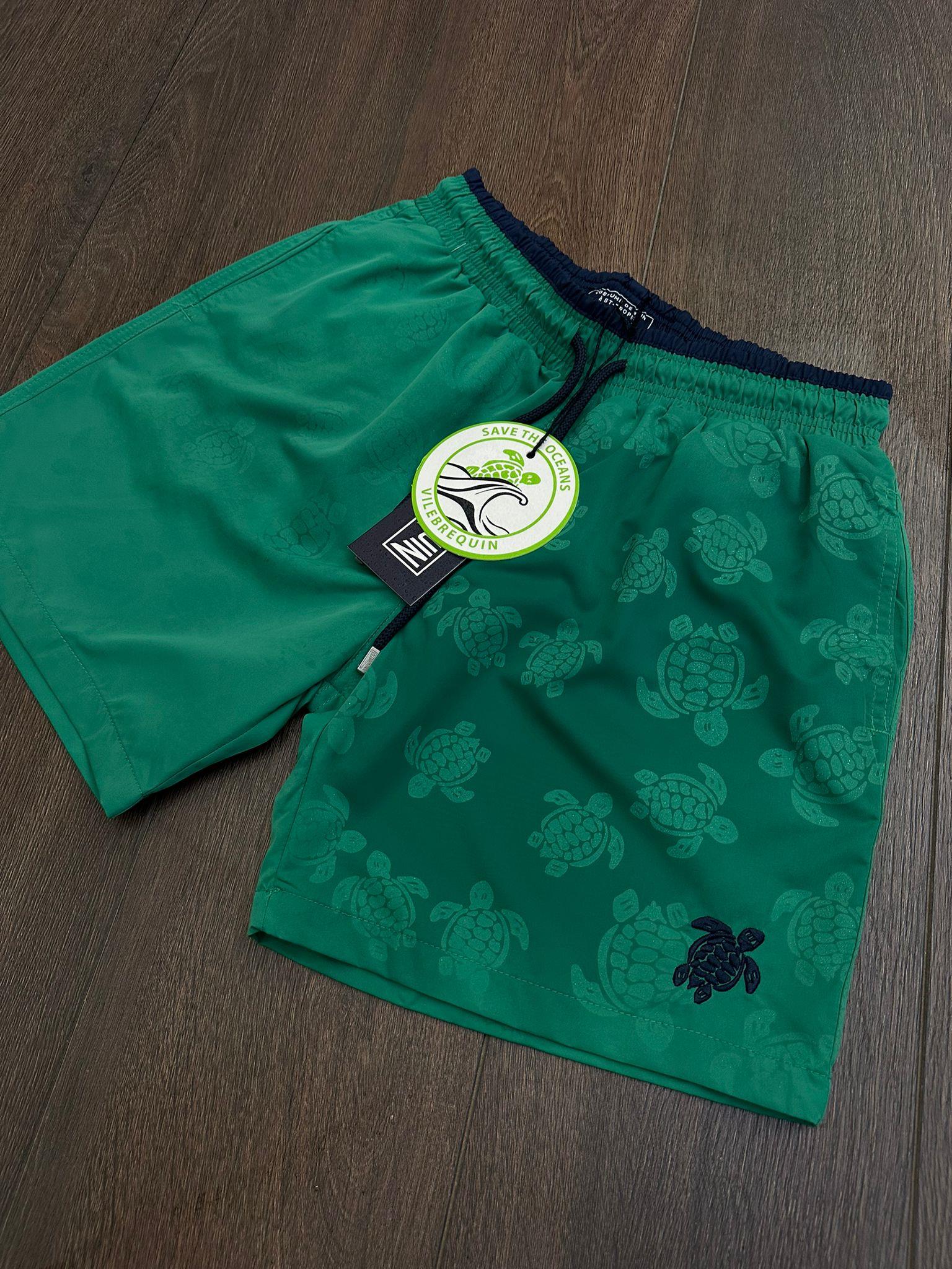 Water Reactive Ronde des Tortues Şort Mayo