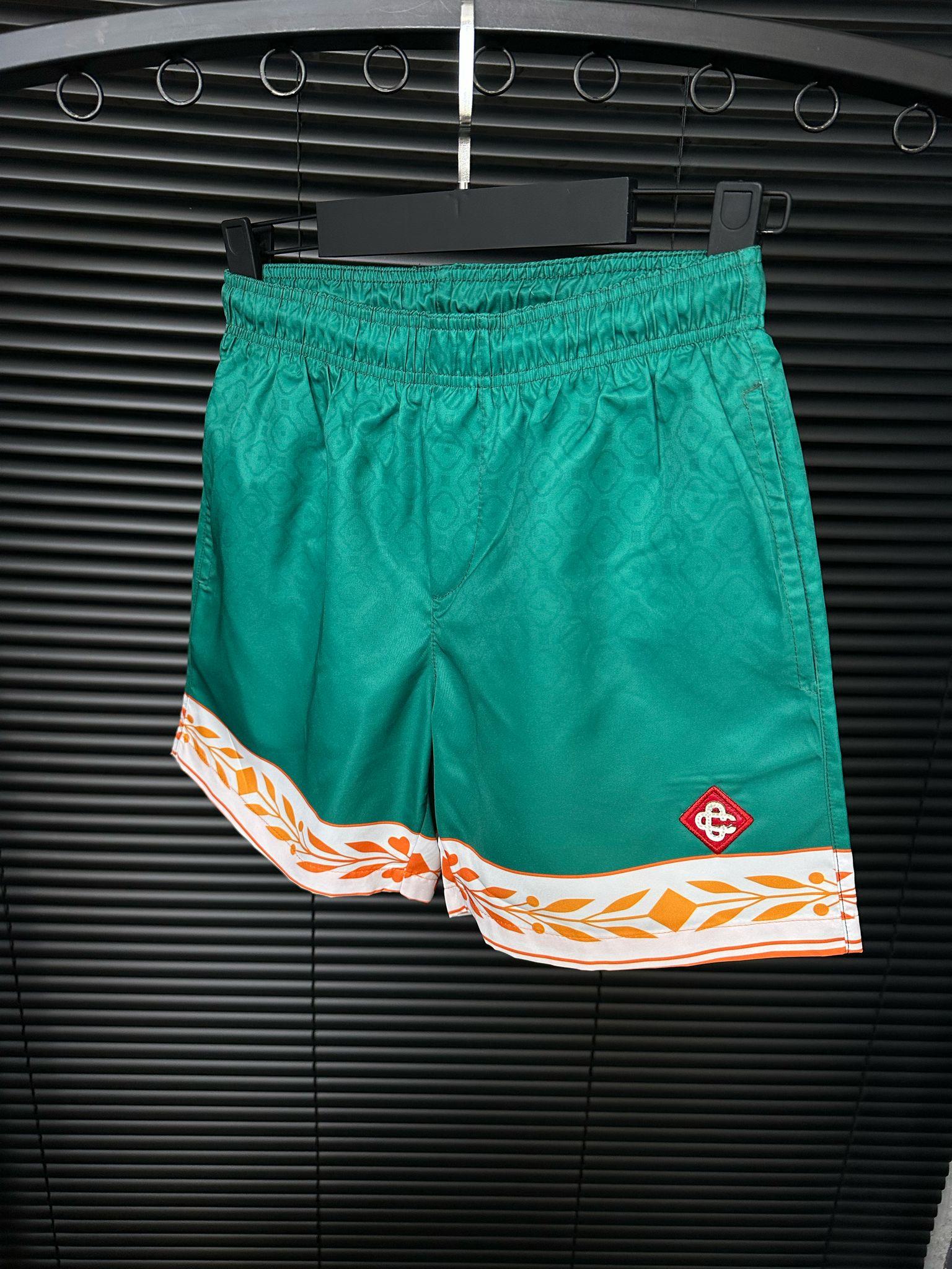 Nakış Logolu Desenli Şort Mayo