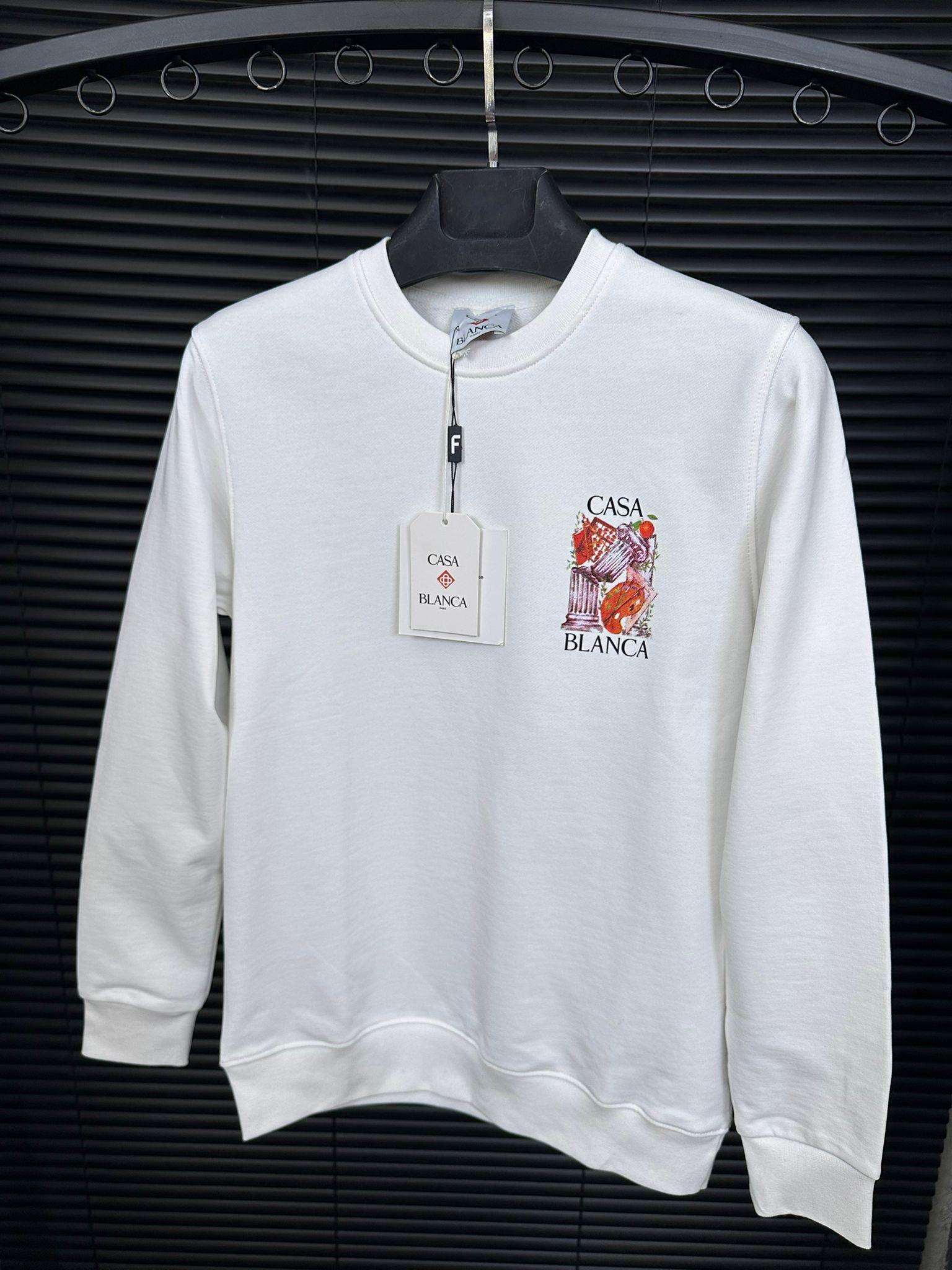 Göğüs Ve Sırt Baskılı Sweatshirt