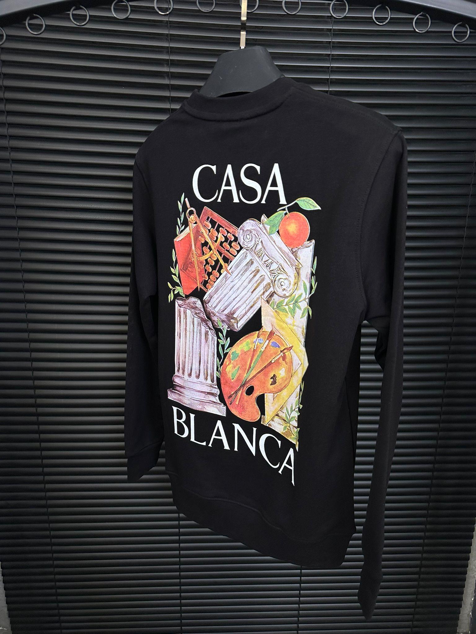 Göğüs Ve Sırt Baskılı Sweatshirt