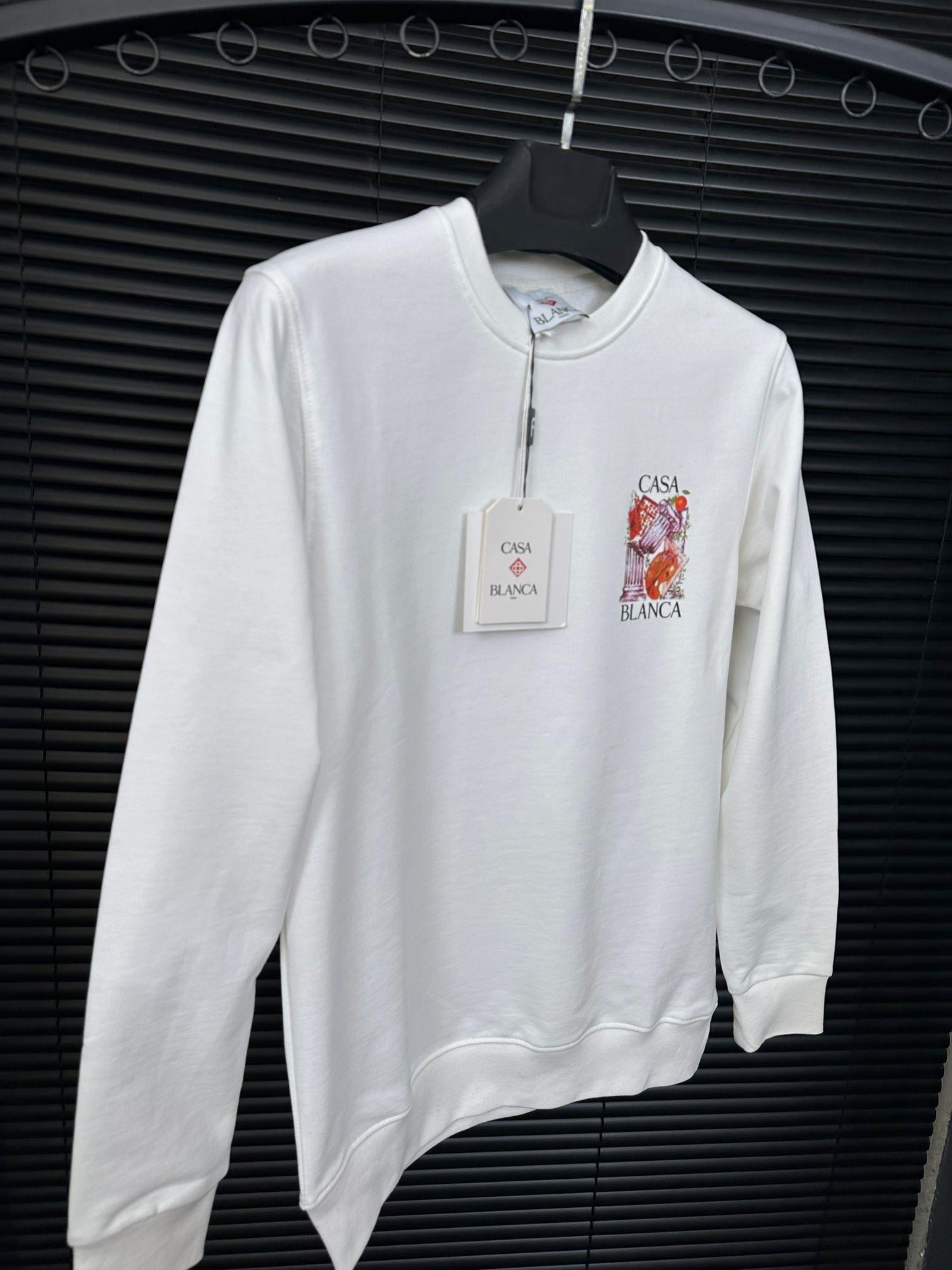 Göğüs Ve Sırt Baskılı Sweatshirt