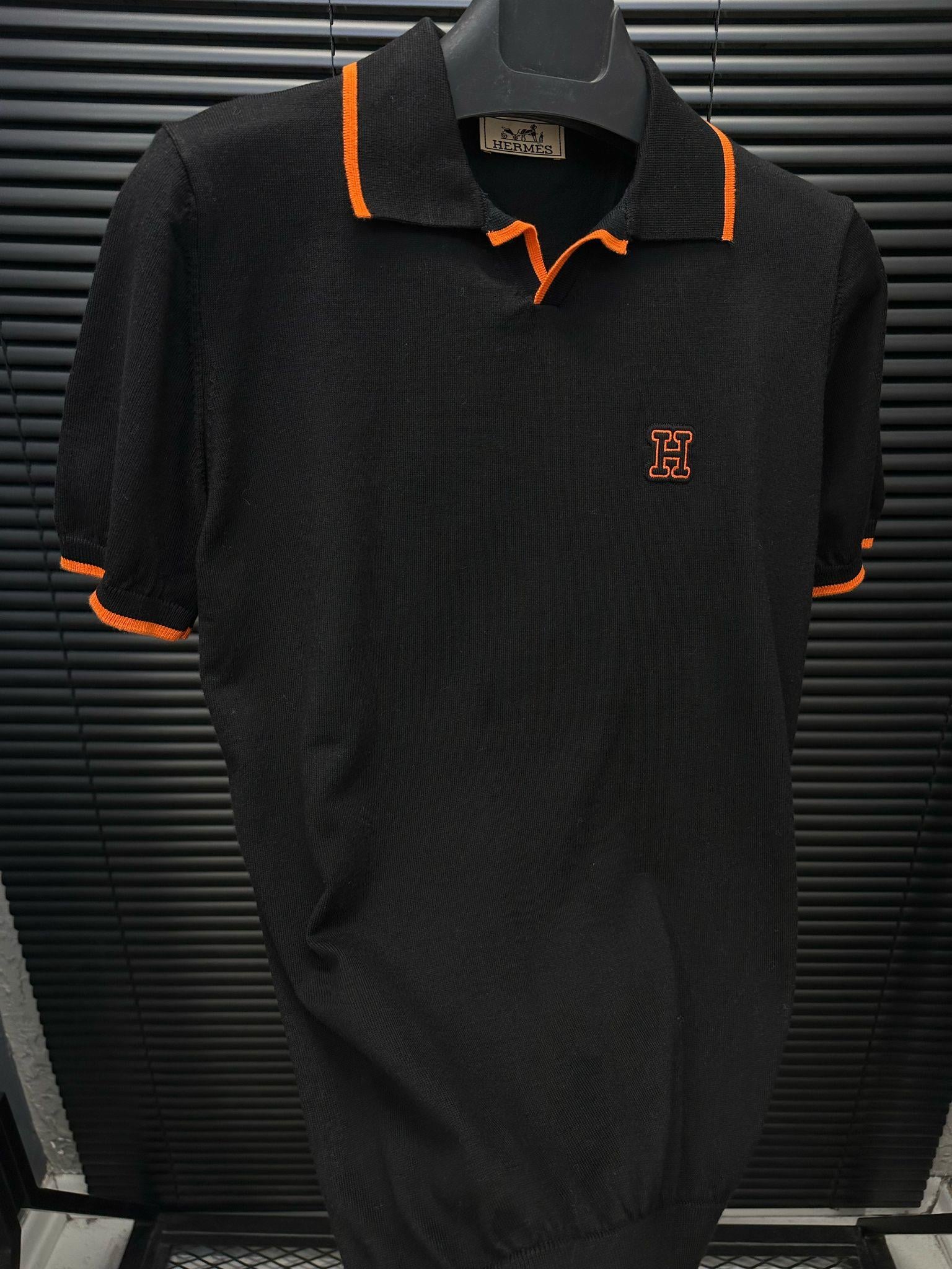 Nakış Marka Logo Baskılı Triko Yakalı T-Shirt - Beyaz
