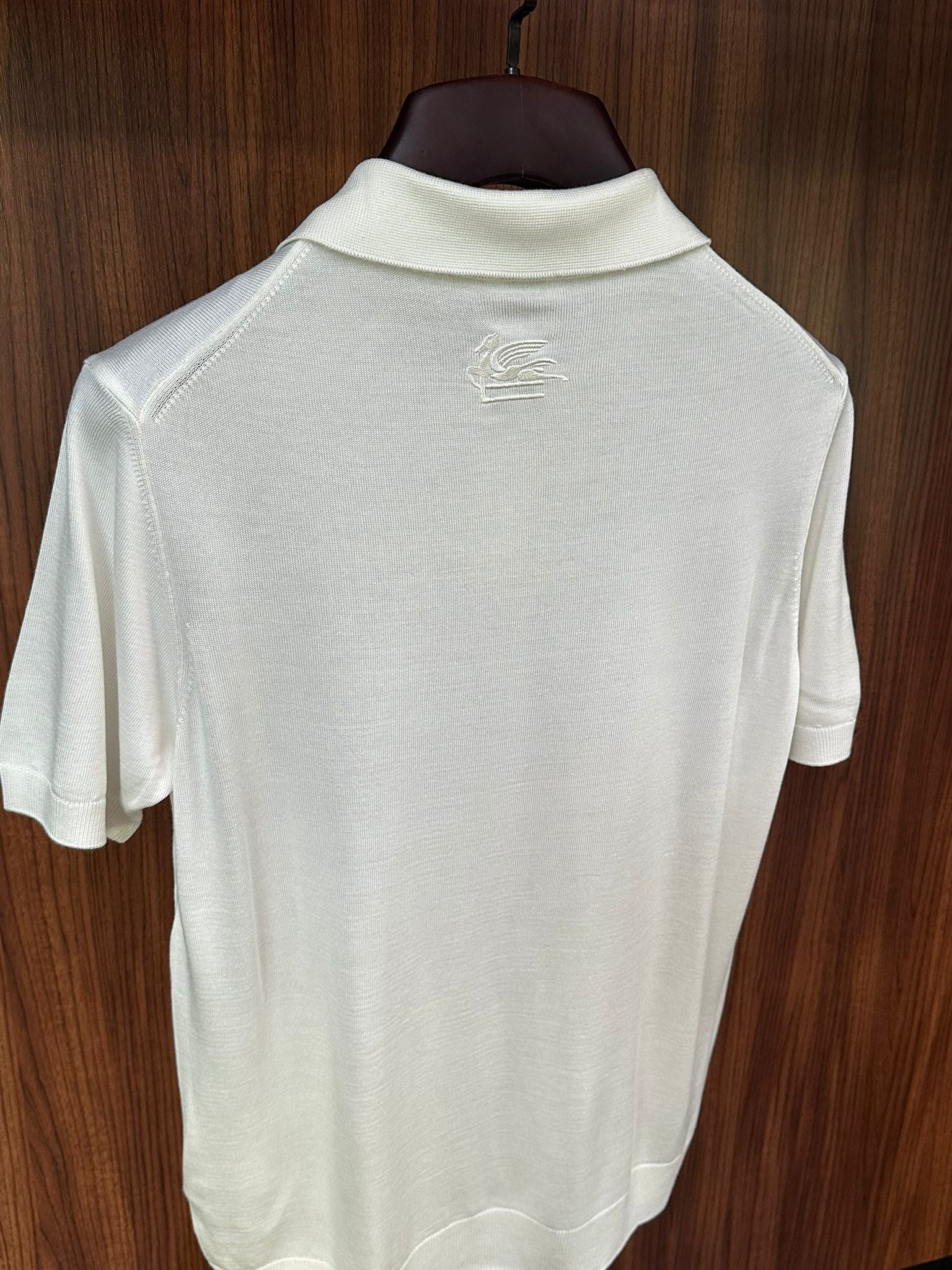 Ense Nakış Logolu Yakalı Triko T-Shirt